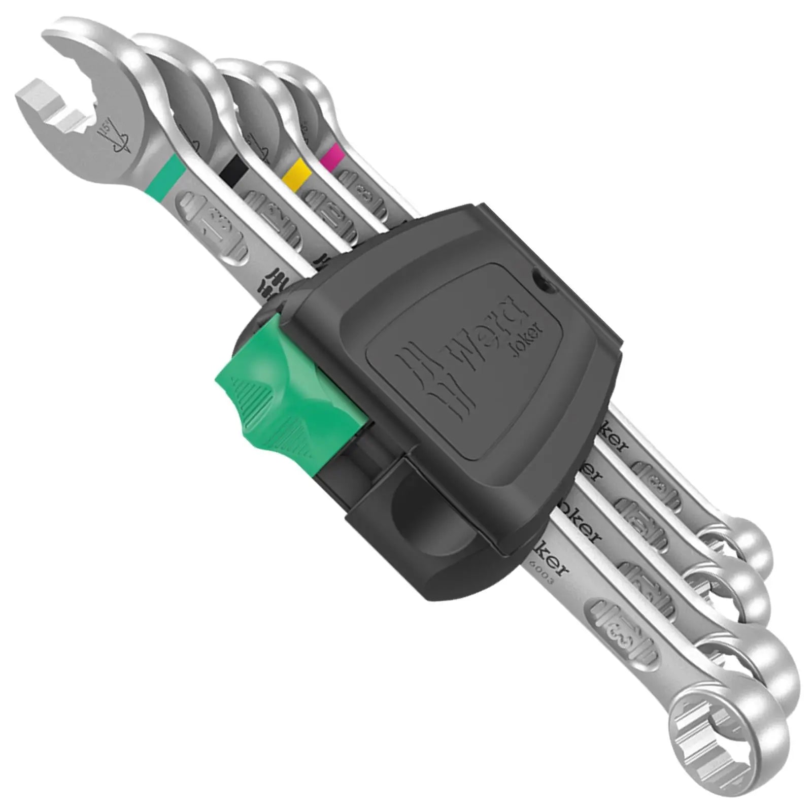 Wera Combination Spanner Wrench Set 6003 Joker 4 Set 1 Metric 4 Piece 8-13mm White Rose Tools