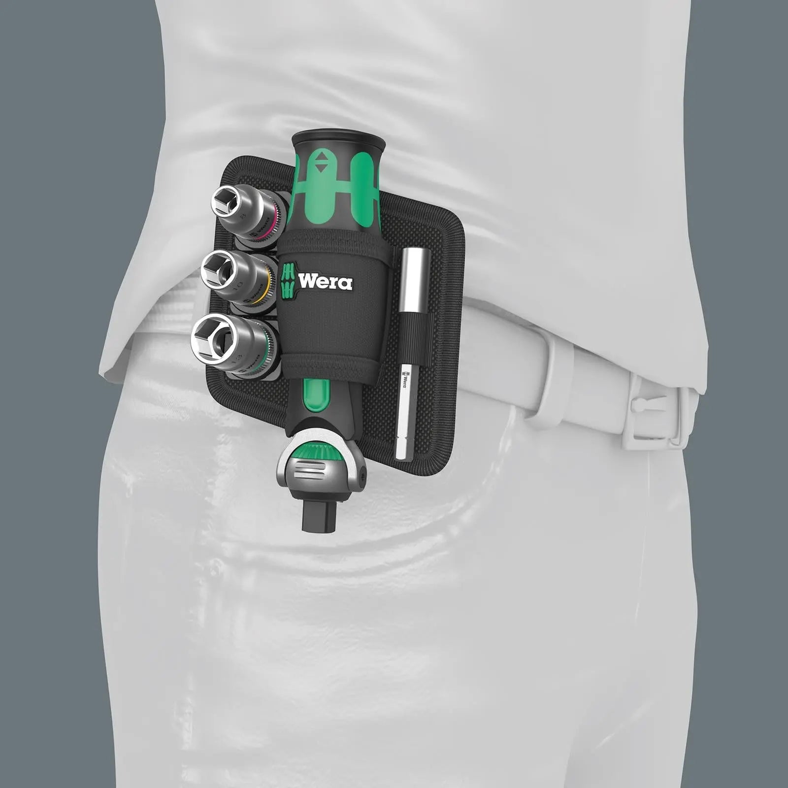 Wera Compact Screwdriver Socket Wrench Zyklop Pocket Imperial Set 2 18 Pieces 8009 3/8" Drive 1/4" Hex