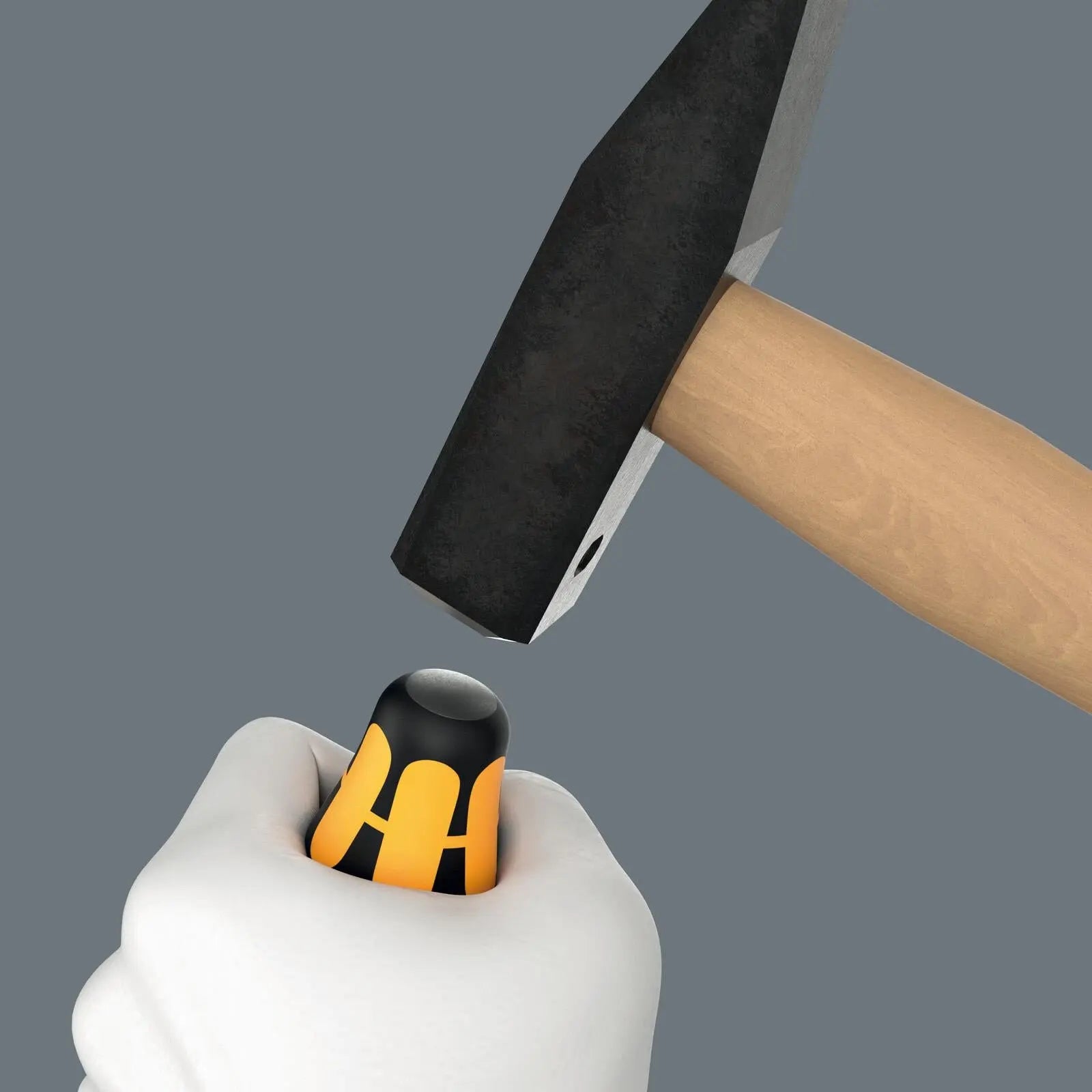 Wera Foam Insert Chiseldriver Screwdriver Set 1 Hammer Cap 9714 Phillips Pozi Torx Slotted 13 Pieces White Rose Tools