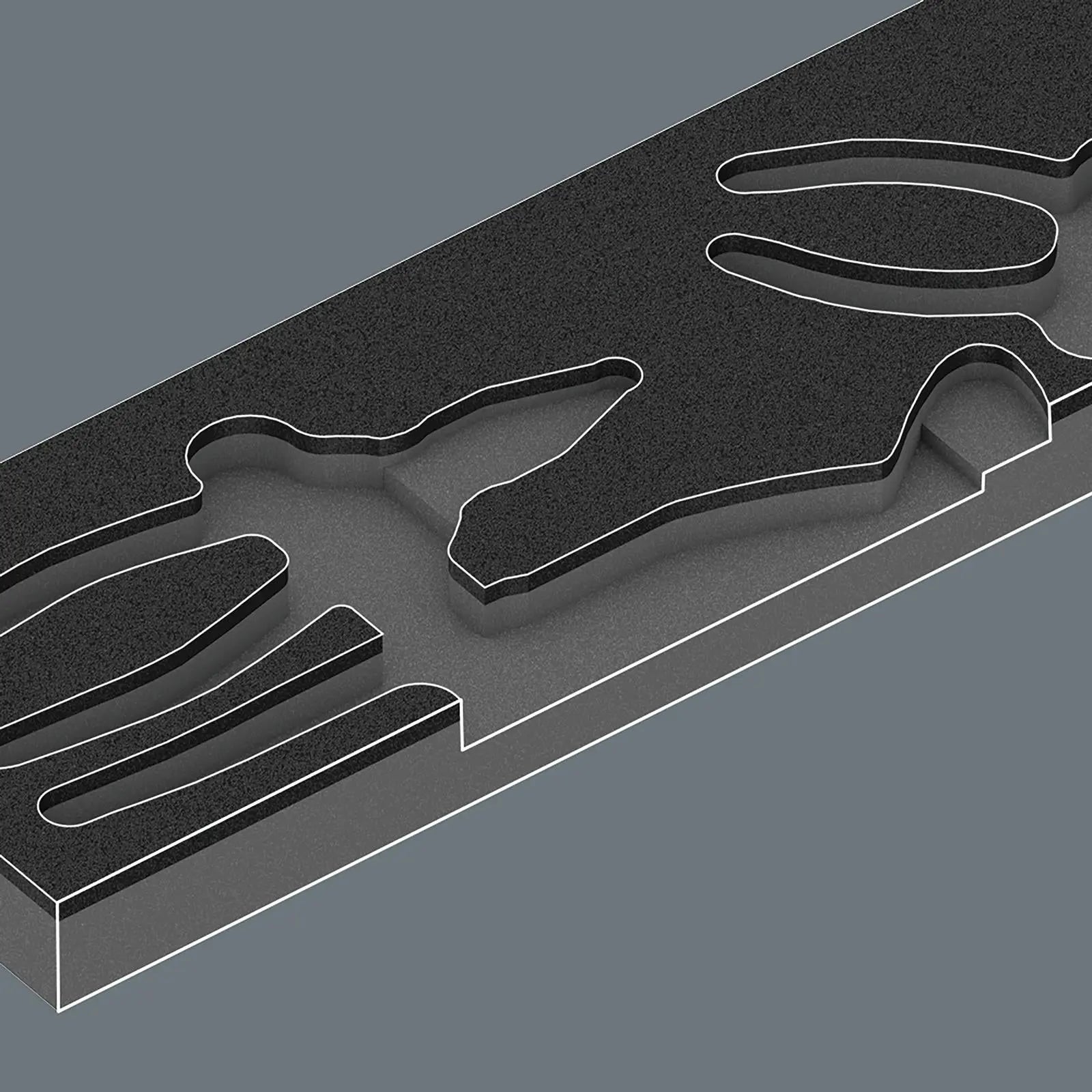 Wera Foam Insert Knipex Pliers Set 1 9780 3 Pieces