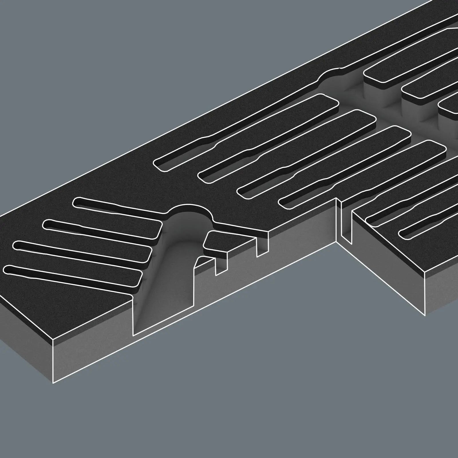 Wera Foam Insert Ratchet Combination Spanner Set 6001 Joker Switch Set 1 9733 8-19mm 11 Pieces White Rose Tools