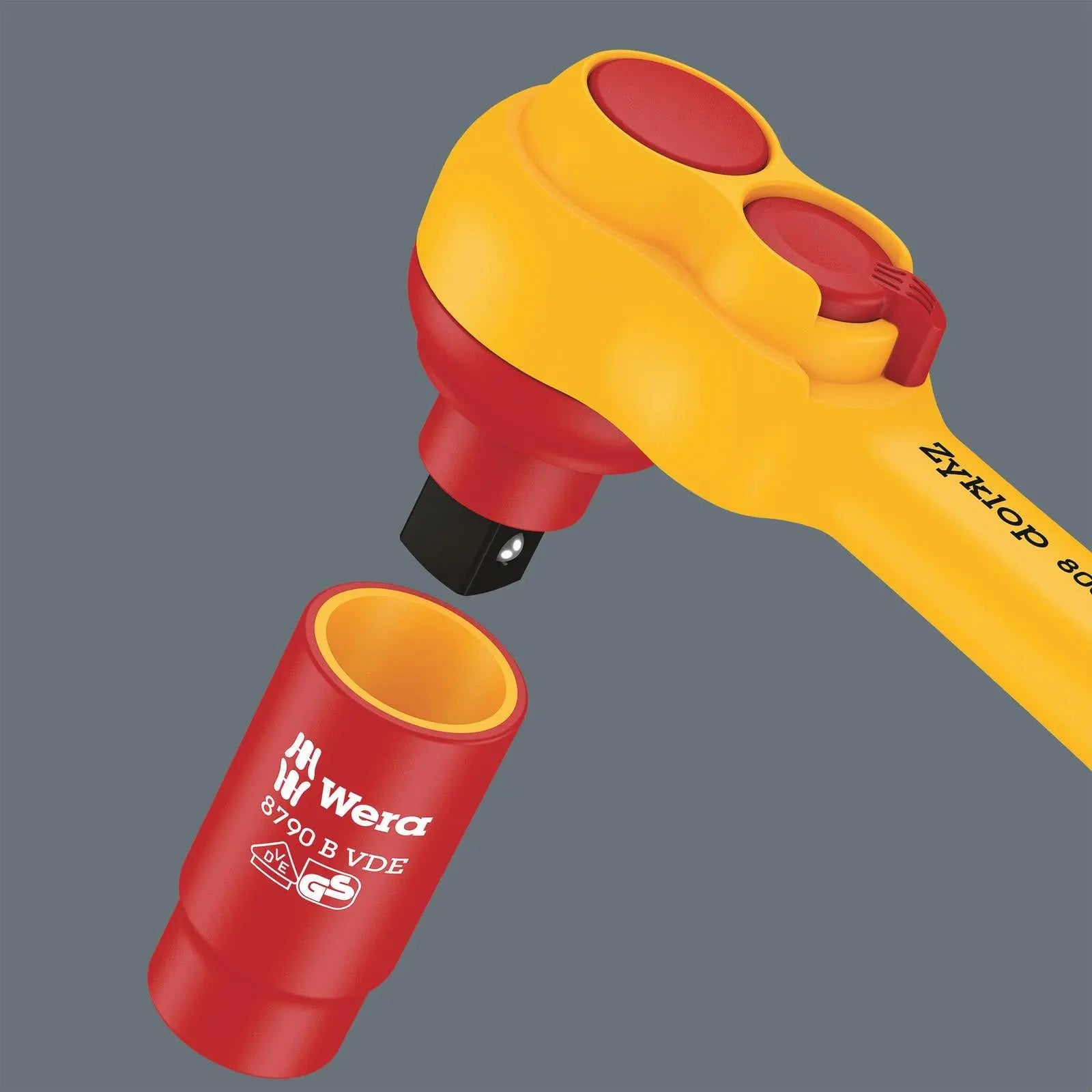 Wera Foam Insert VDE Ratchet Wrench Socket Set 8007 B VDE Zyklop VDE Ratchet Set 1 3/8" Drive 9726 28 Pieces White Rose Tools