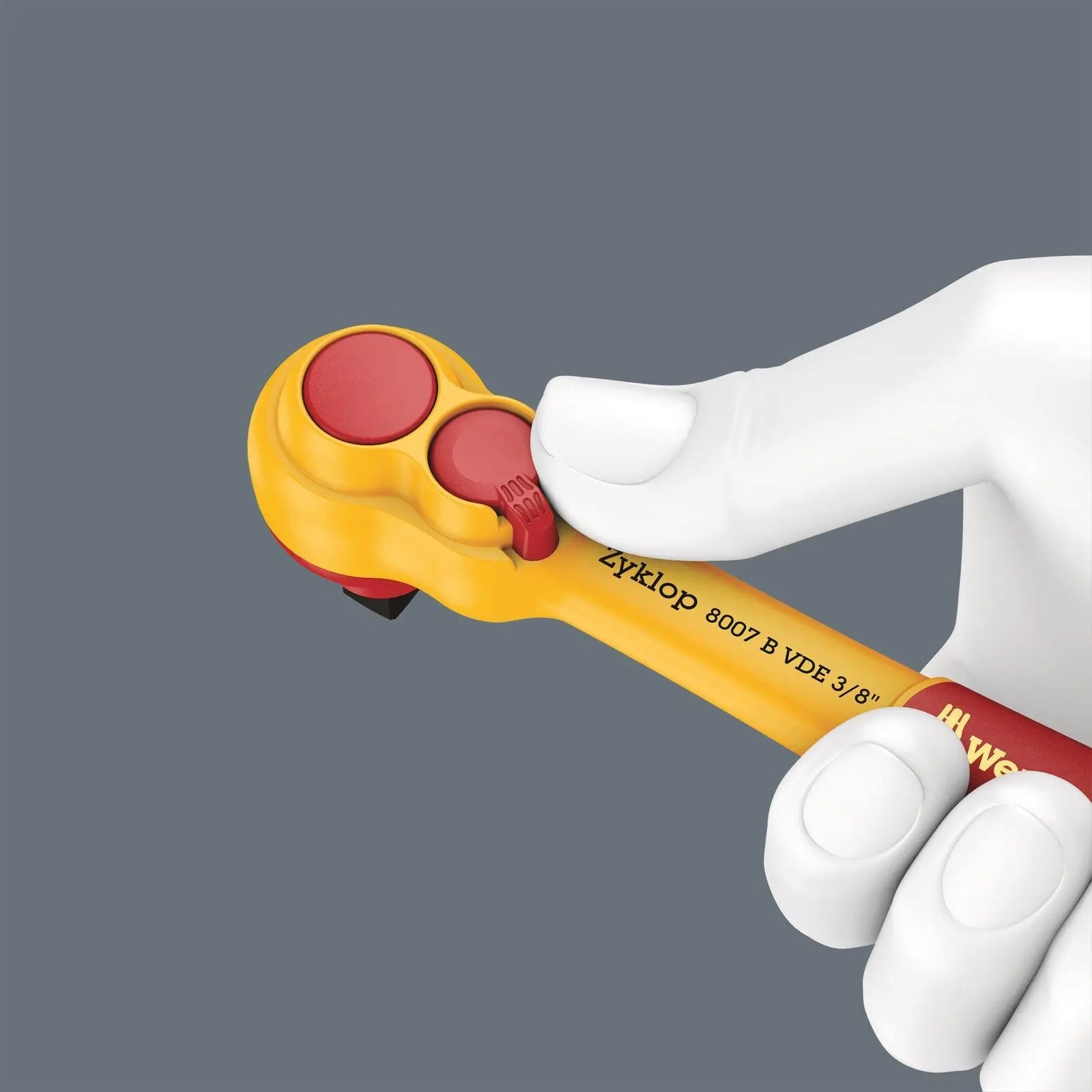 Wera Foam Insert VDE Ratchet Wrench Socket Set 8007 B VDE Zyklop VDE Ratchet Set 1 3/8" Drive 9726 28 Pieces White Rose Tools