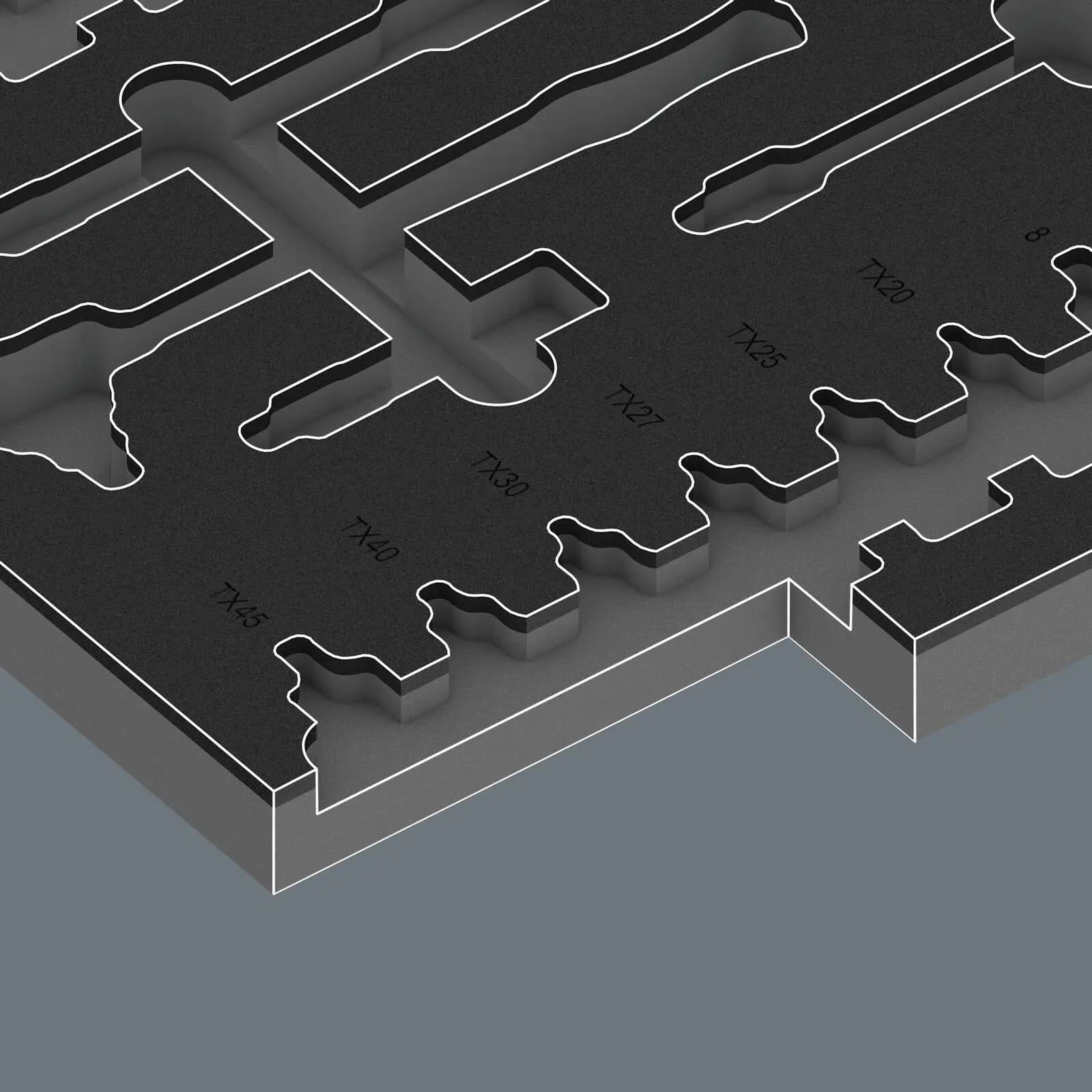 Wera Foam Insert VDE Ratchet Wrench Socket Set 8007 B VDE Zyklop VDE Ratchet Set 1 3/8" Drive 9726 28 Pieces White Rose Tools
