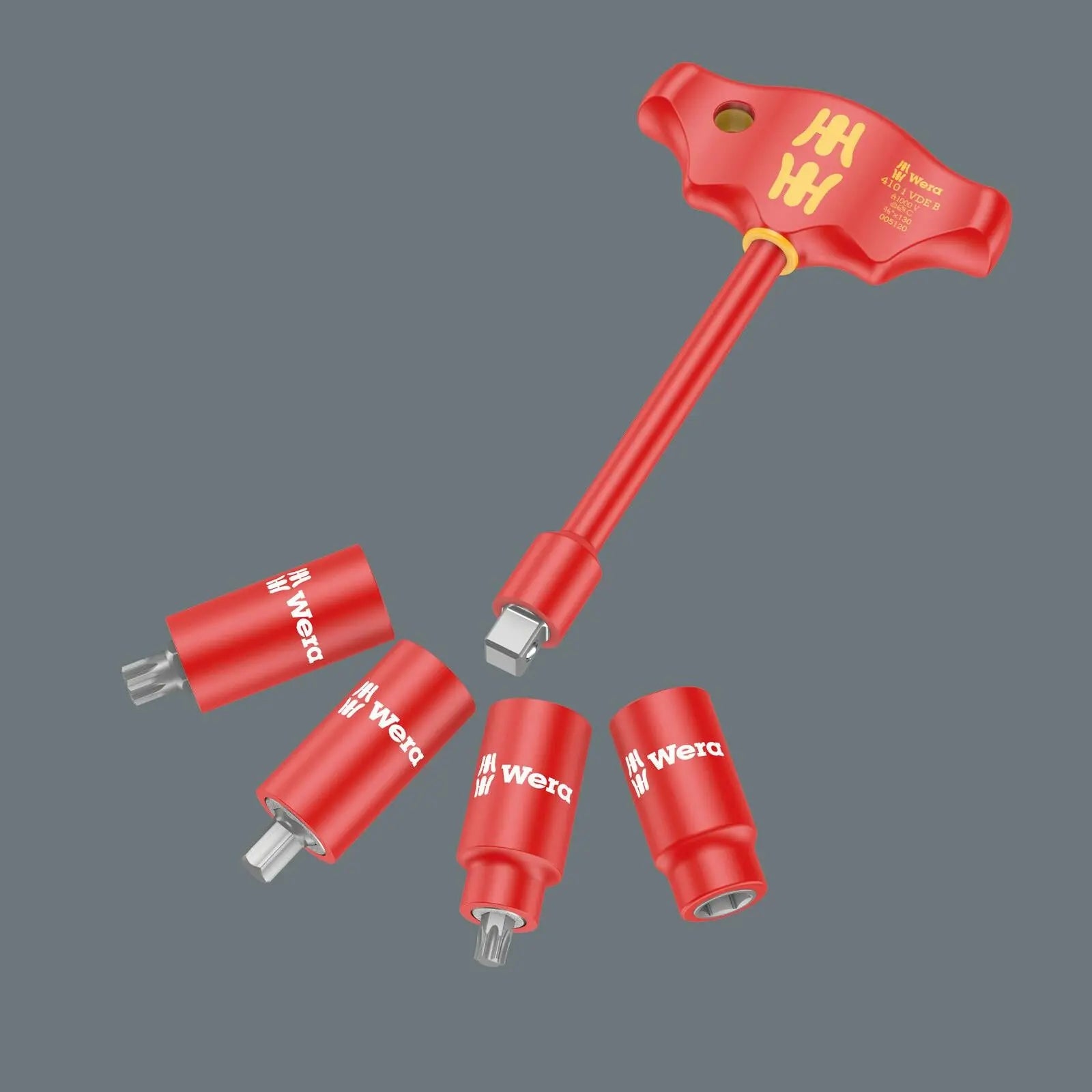 Wera Foam Insert VDE Ratchet Wrench Socket Set 8007 B VDE Zyklop VDE Ratchet Set 1 3/8" Drive 9726 28 Pieces White Rose Tools