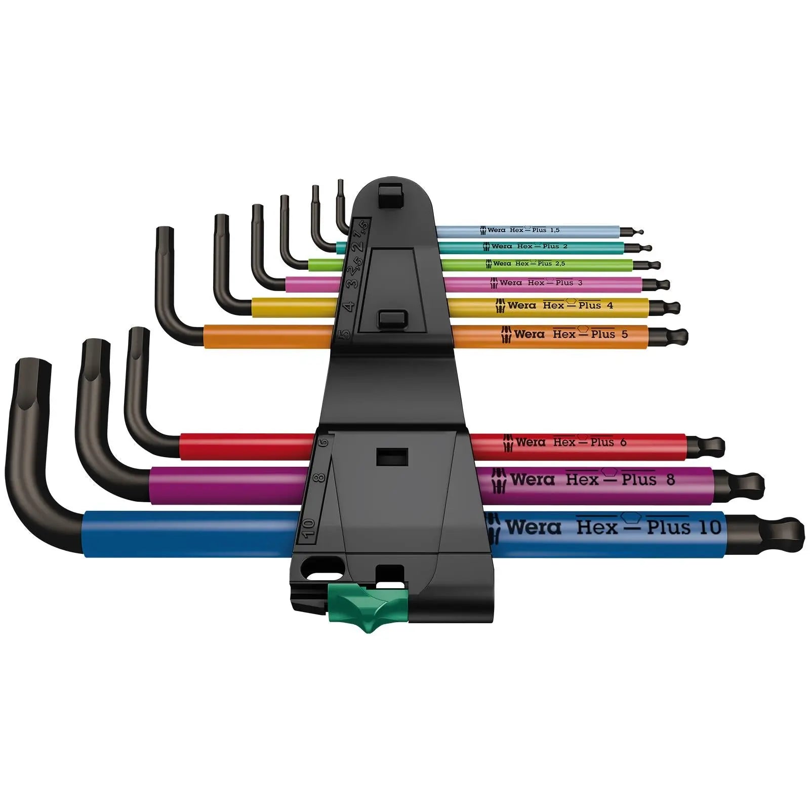 Wera Hex Key Set 950/9 Hex Plus L-Key Set Metric BlackLaser Christmas 2023 9 Pieces 1.5-10mm  White Rose Tools