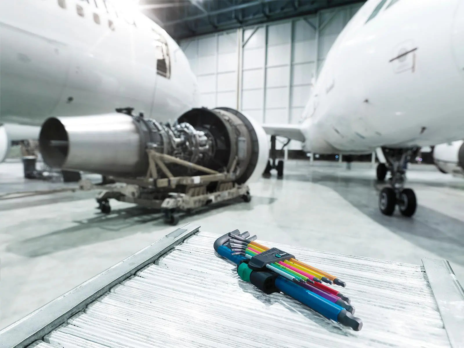 Wera Hex Key Set 950/9 Hex Plus Multicolour HF 1 L-Key Set Metric BlackLaser Holding Function 9 Piece  White Rose Tools