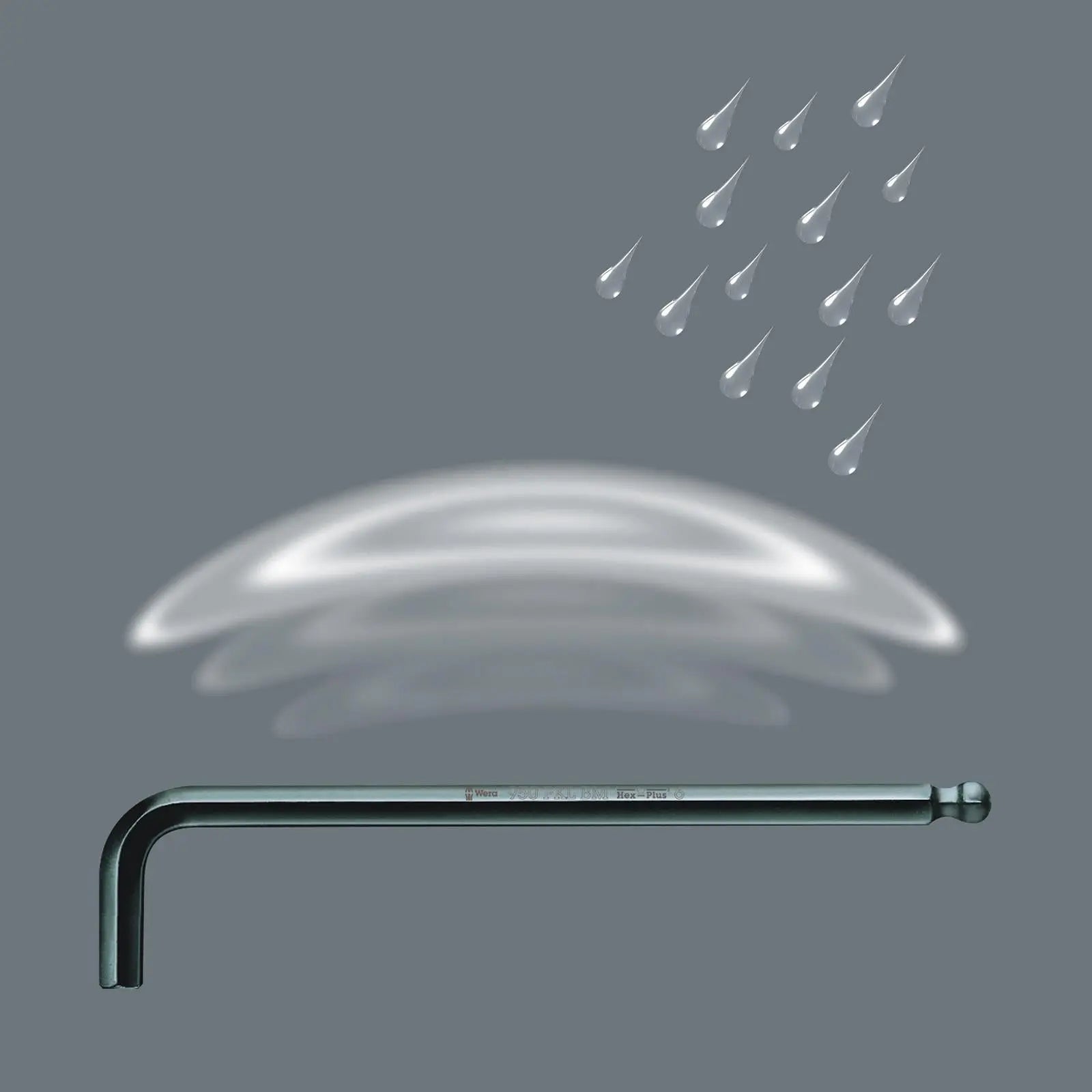 Wera Hex Plus Imperial 1 SB L Key Set BlackLaser 13 Piece 1/4"-3/8