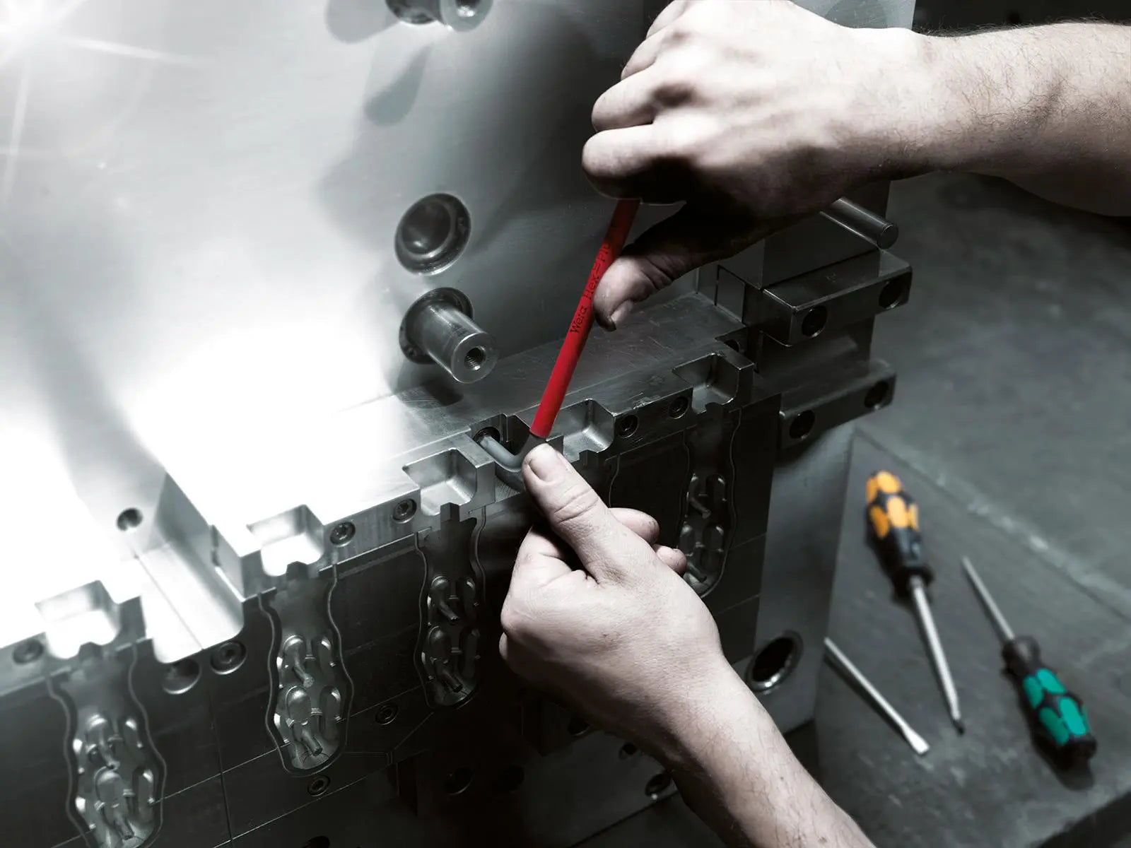 Wera Hex Plus Multicolour Imperial 2 950/9 L Key Set BlackLaser 9 Piece 5/64"-3/8