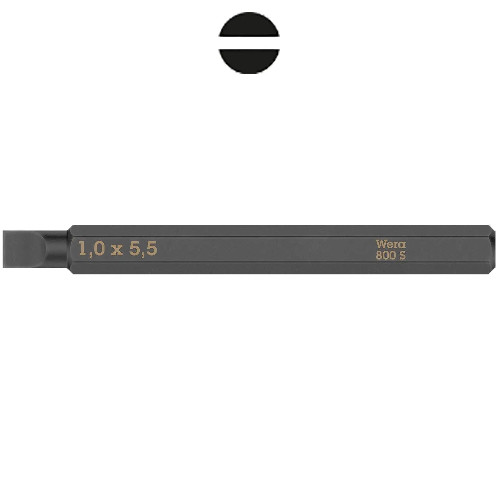 Wera Impact Screwdriver Bit for use with 921 Impact Screwdriver Slotted Hex Phillips Pozi Torx Square White Rose Tools