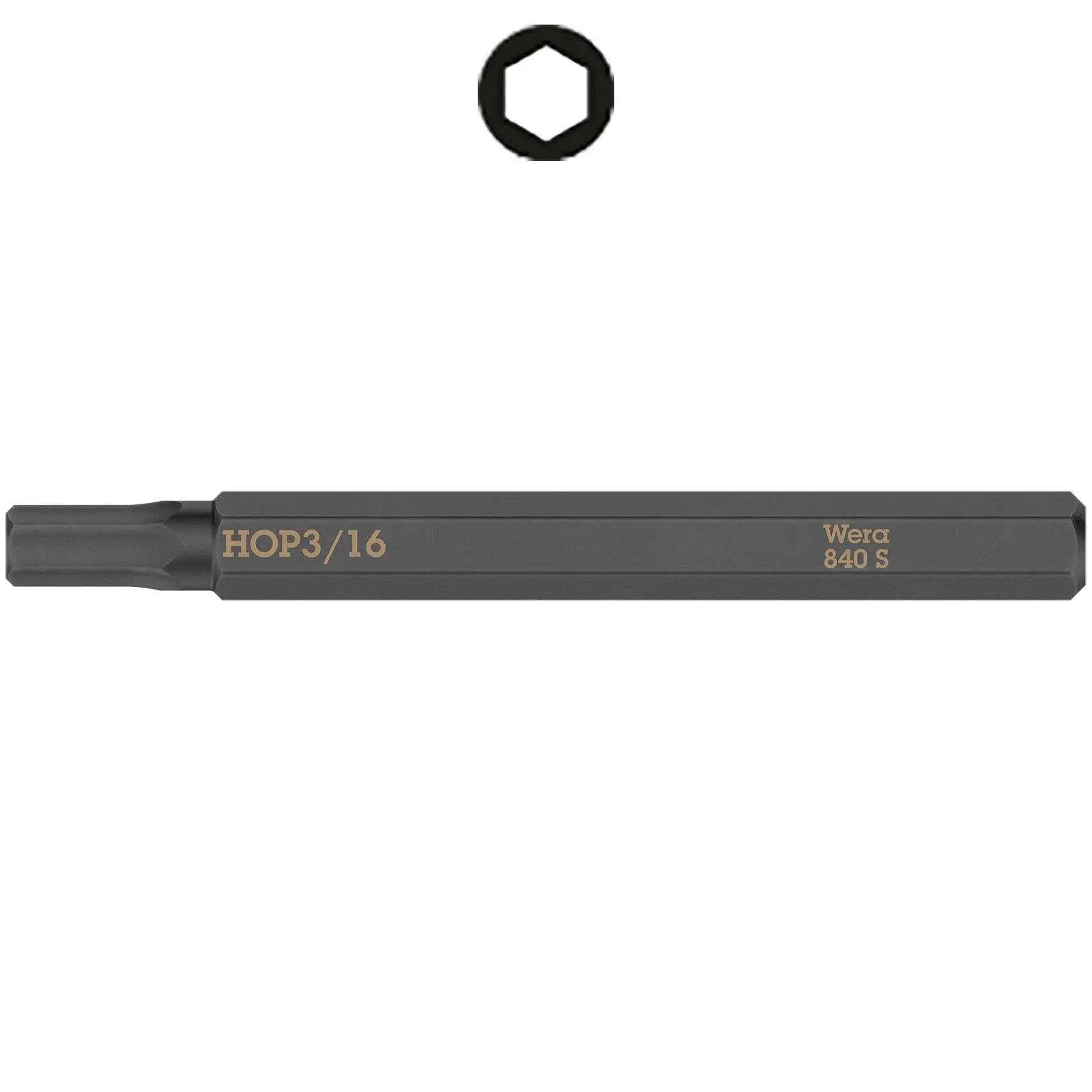 Wera Impact Screwdriver Bit for use with 921 Impact Screwdriver Slotted Hex Phillips Pozi Torx Square White Rose Tools