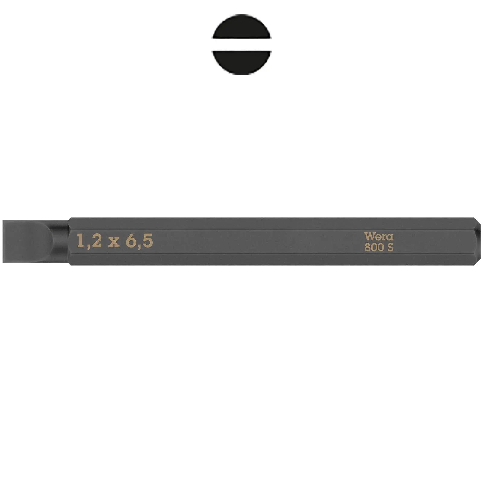 Wera Impact Screwdriver Bit for use with 921 Impact Screwdriver Slotted Hex Phillips Pozi Torx Square White Rose Tools