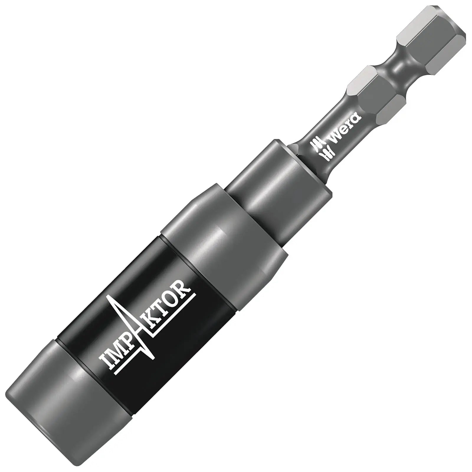 Wera Impaktor Impact Bit Holder with Retaining Ring and Ring Magnet 897/4 IMP R 1/4" Hex 75mm  White Rose Tools