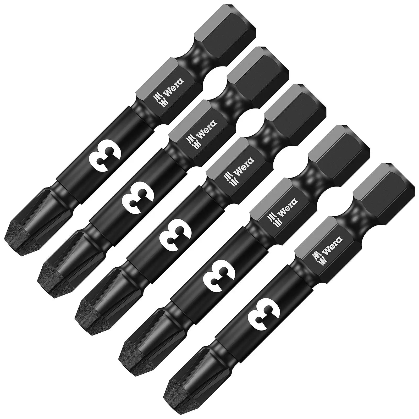 Wera Impaktor Impact Screwdriver Bits Pozi Phillips Torx Hex 25mm 50mm Length