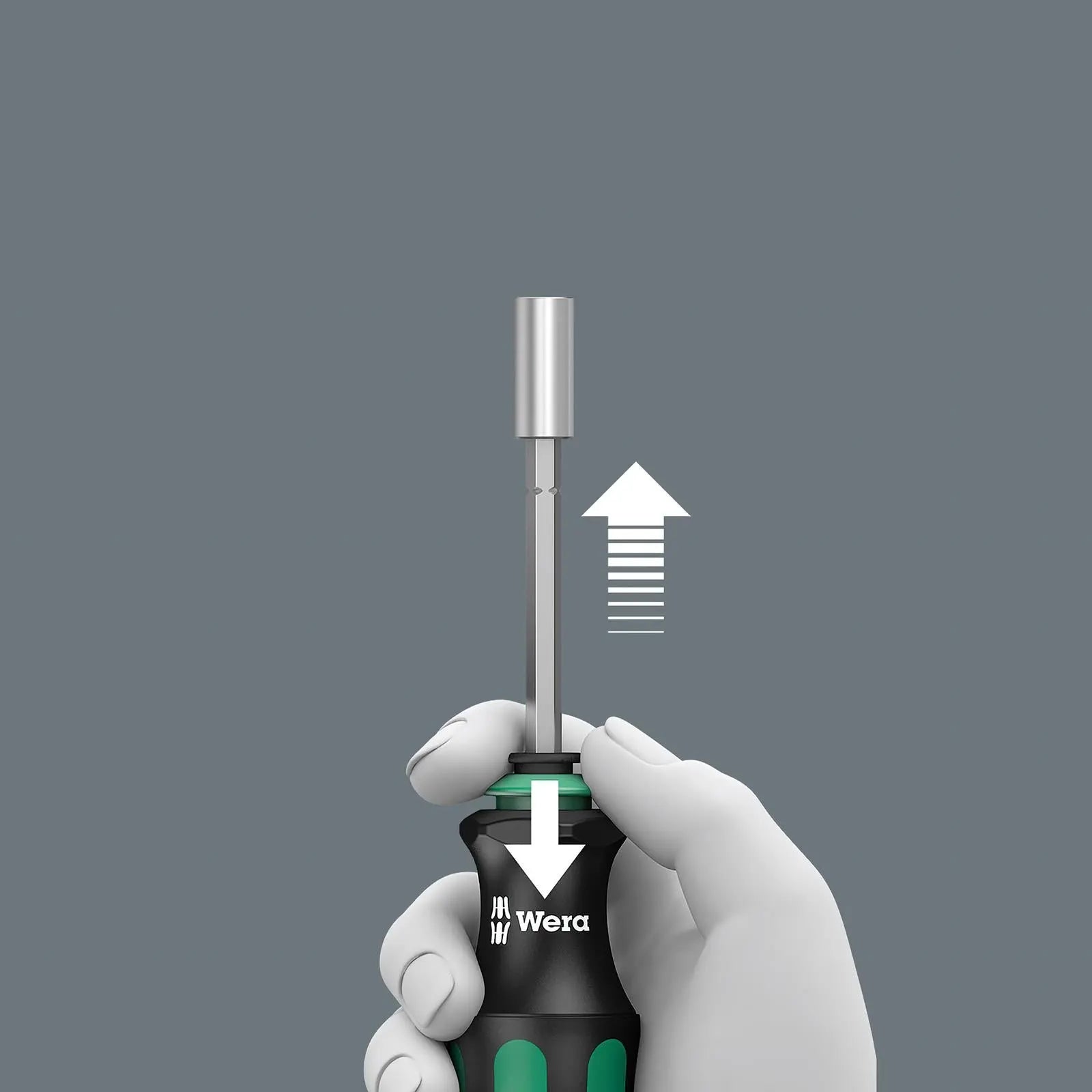 Wera Interchangable Screwdriver Set Kraftform Kompakt 28 SB 7 Pieces White Rose Tools