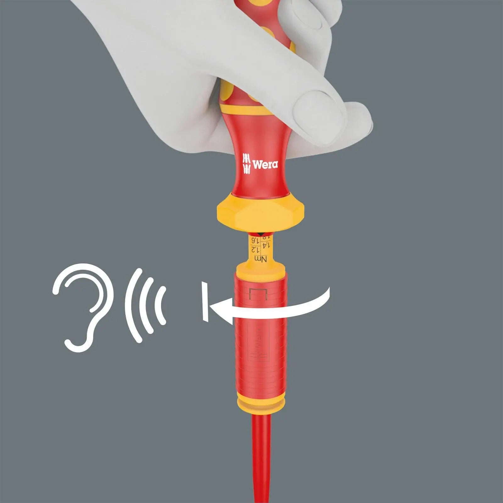 Wera Interchangeable VDE Screwdriver Set Kraftform Kompakt VDE 15 Torque 1.2-3Nm Extra Slim 1 Tool Finder 15 Pieces White Rose Tools