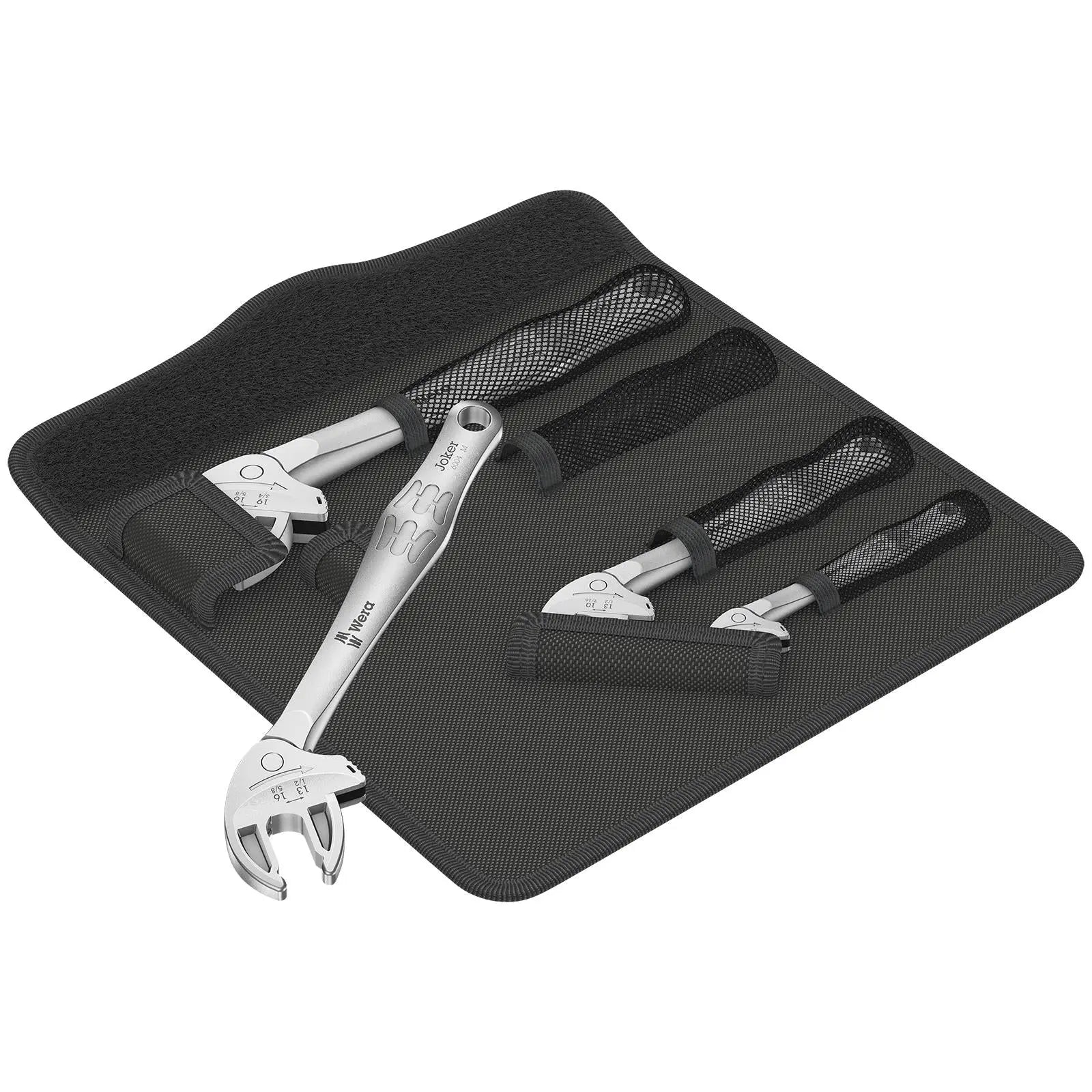 Wera Joker 6004 Self Setting Adjustable Spanner Wrench 4 Set 1 4 Pieces 7-19mm White Rose Tools