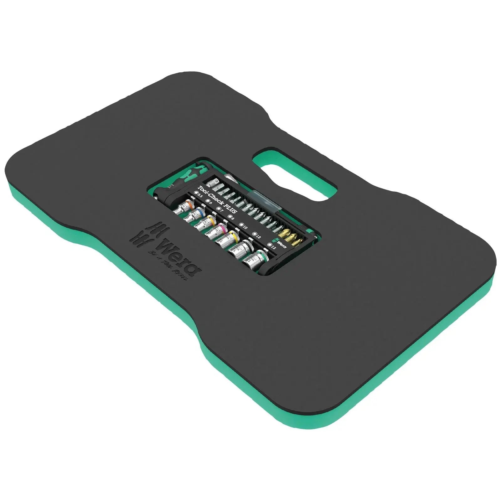 Wera Kneeling Pad 9515 with 39 Piece Tool Check Plus Knee Saver Mat 40 Pieces White Rose Tools