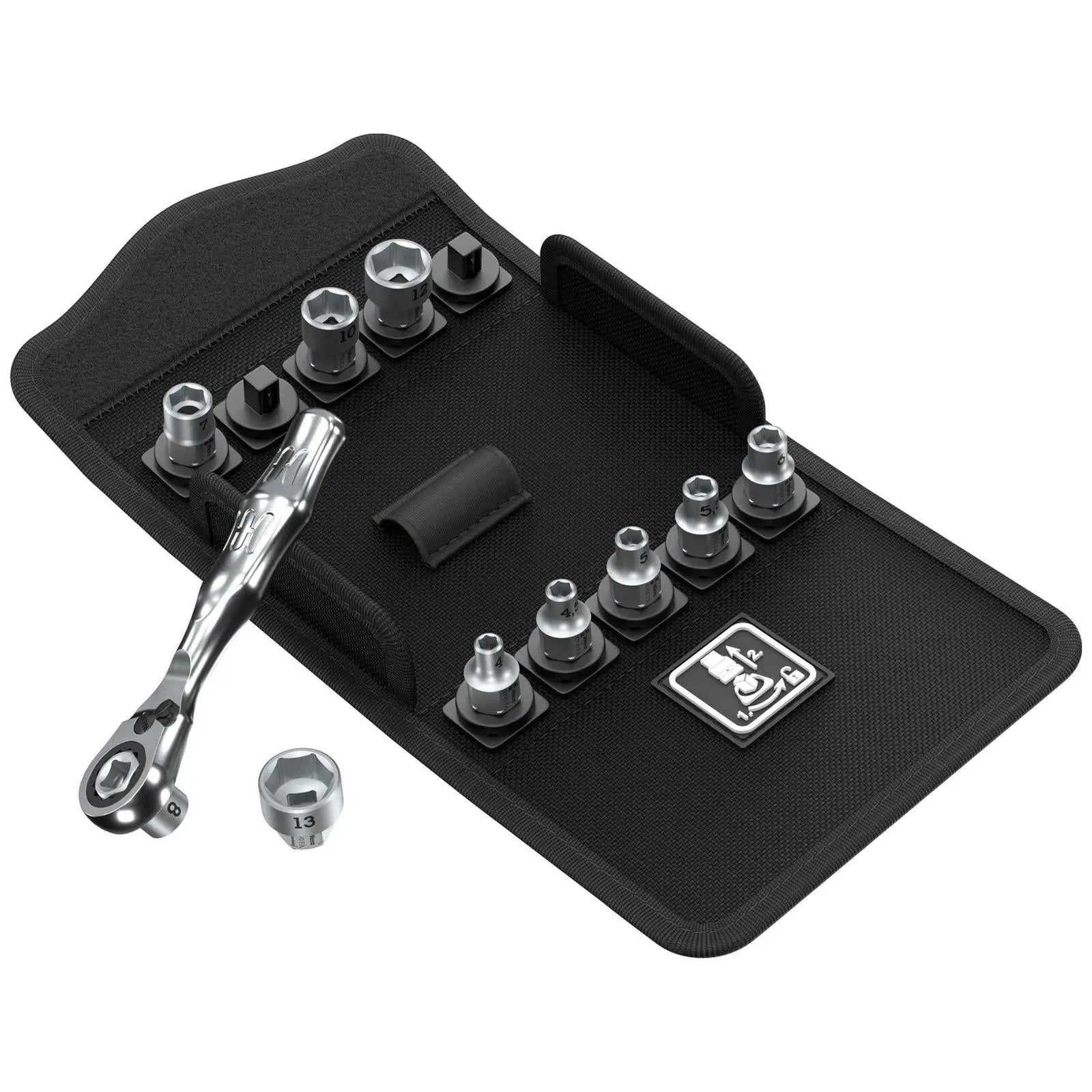 Wera Kraftform Kompakt Zyklop Mini 2 Set 1 Hollow Core Pass Through 11 Pieces White Rose Tools