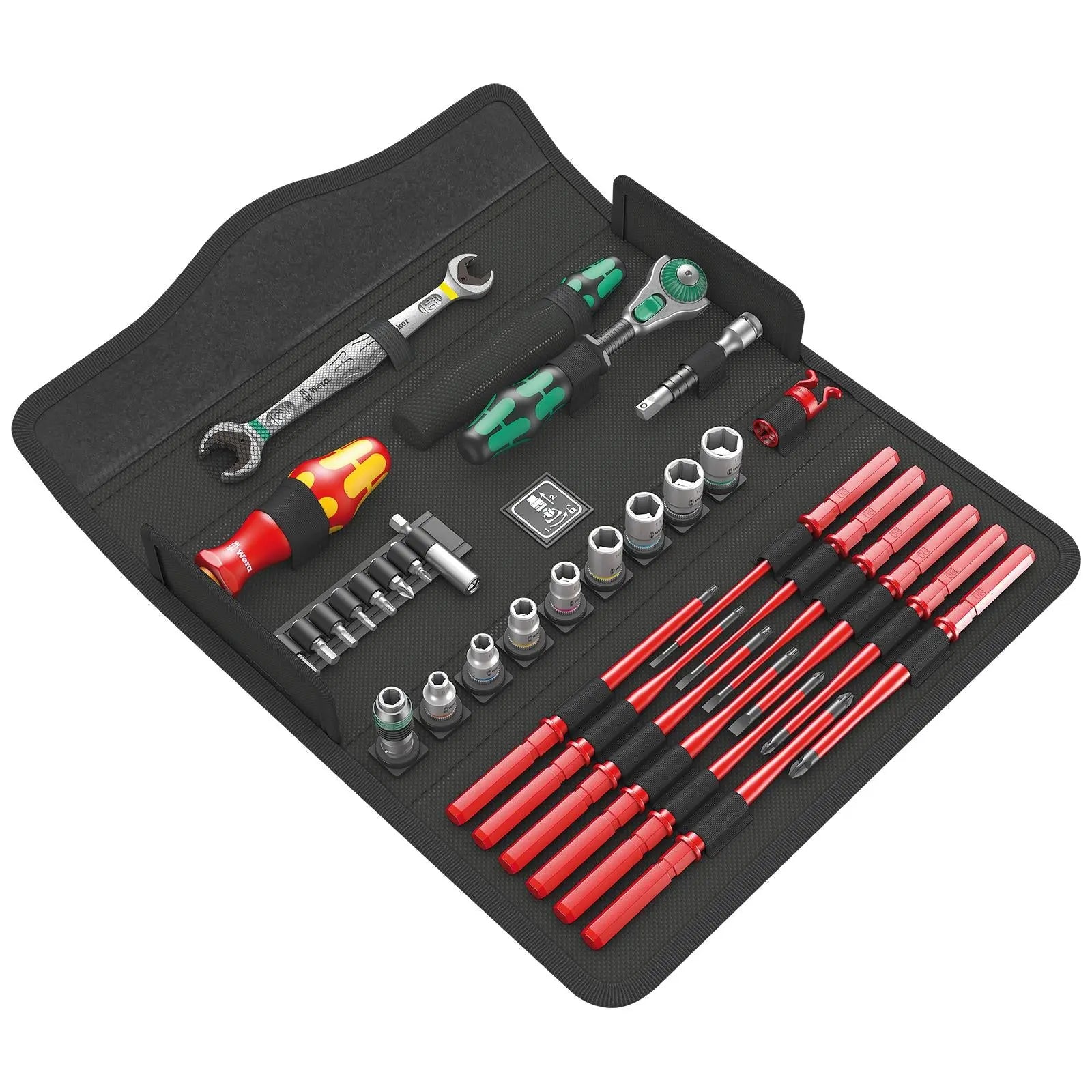 Wera Maintenance Set Ratchet Screwdriver Socket Kit Kraftform Kompakt W 2 35 Pieces White Rose Tools