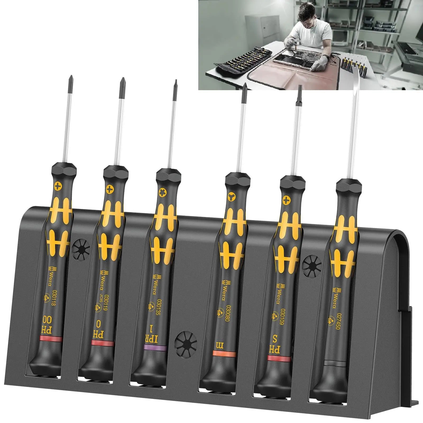 Wera Micro Screwdriver Set Kraftform Micro 6 ESD Smartphone Repair Kit 1 6 Piece