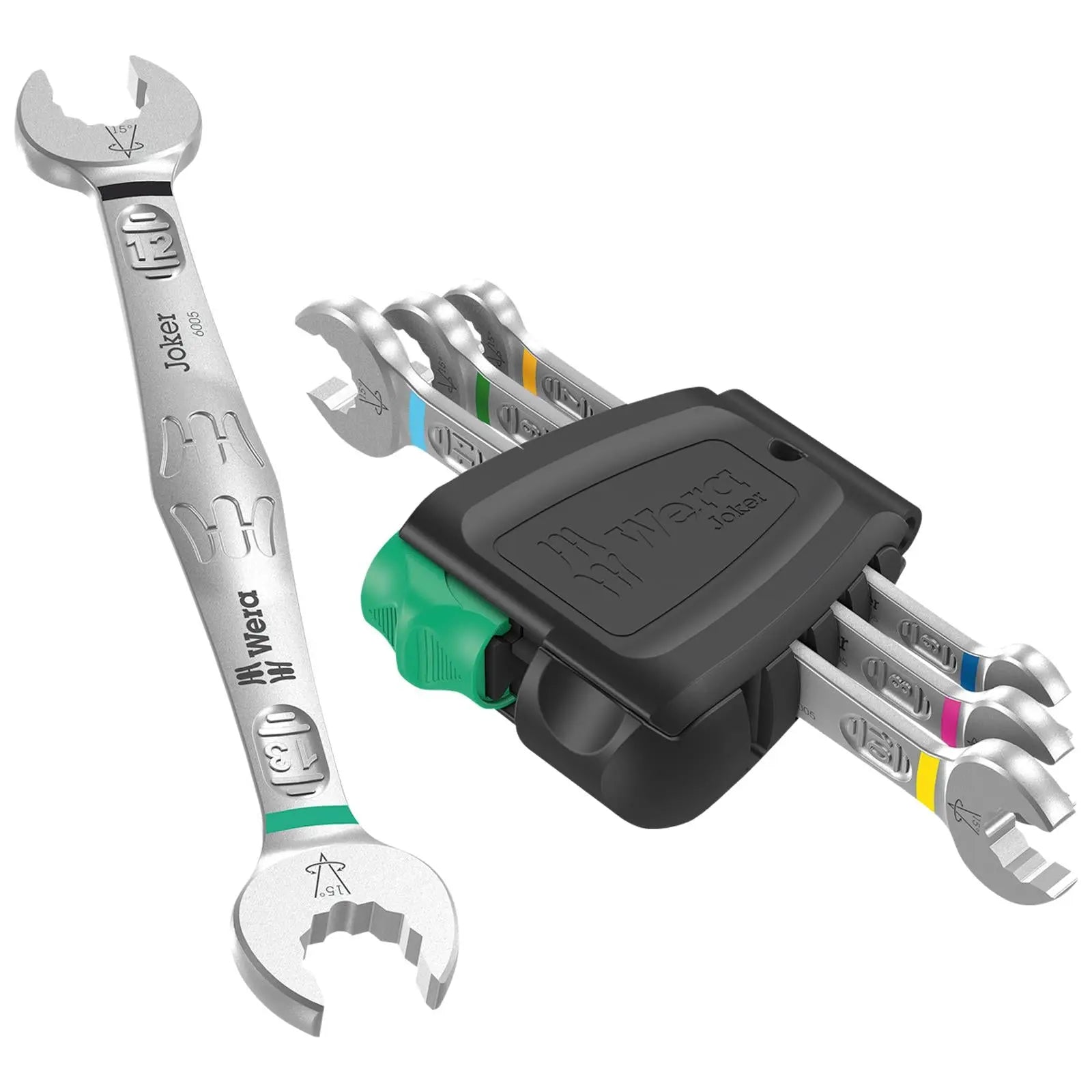 Wera Open Ended Spanner Wrench Set 4 Piece 6-13mm 6005 Joker 4 Set 1 White Rose Tools