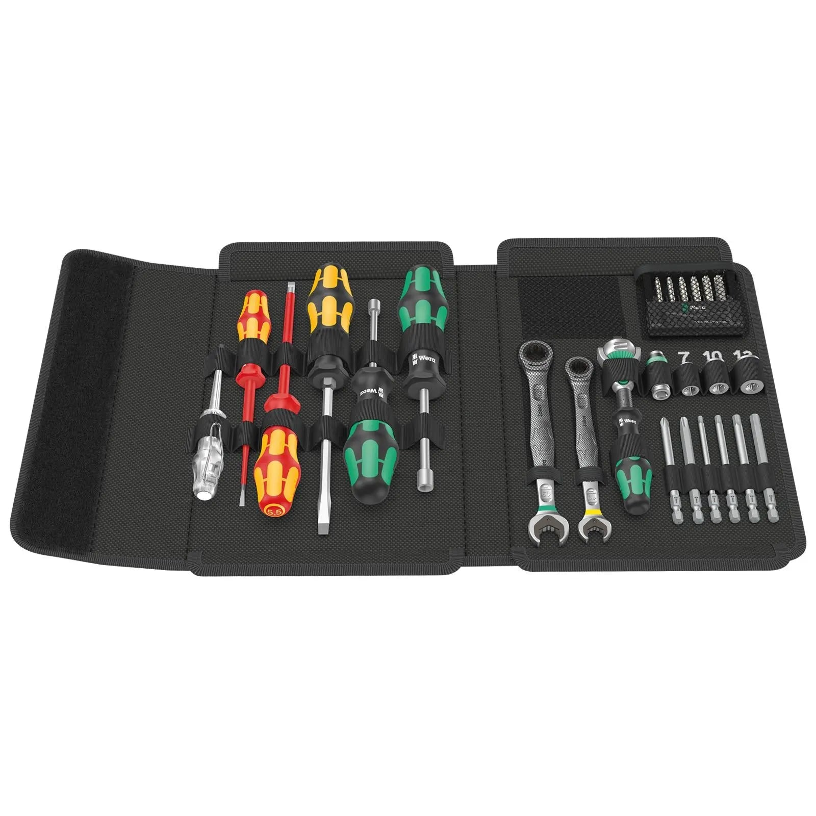 Wera Plumbers Kit 1/4" Drive 25 Piece Kraftform Kompakt SH 1 PlumbKit  White Rose Tools