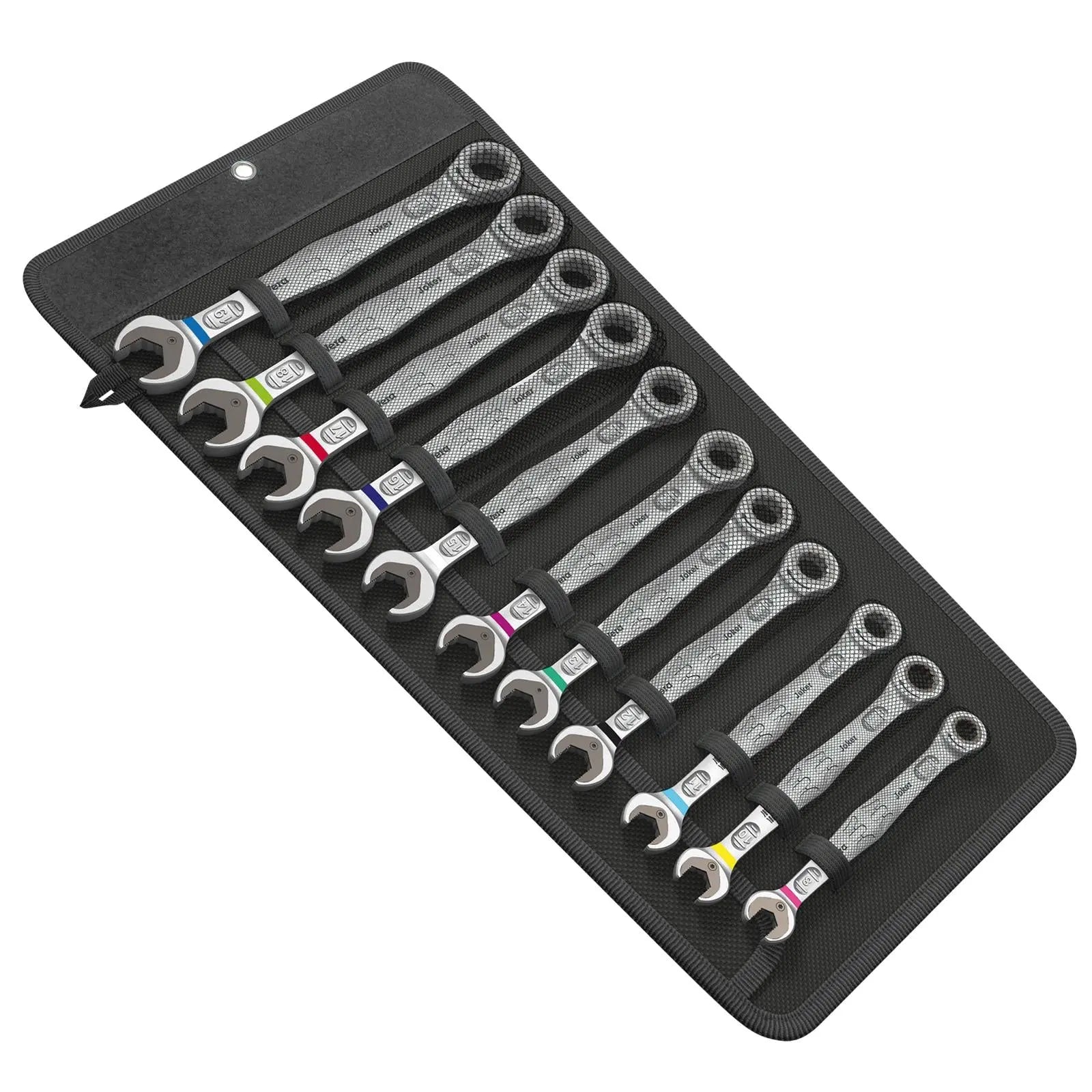 Wera Ratchet Combination Spanner Set 11 Piece 6000 Joker 11 Set 1 in Pouch 8-19mm White Rose Tools
