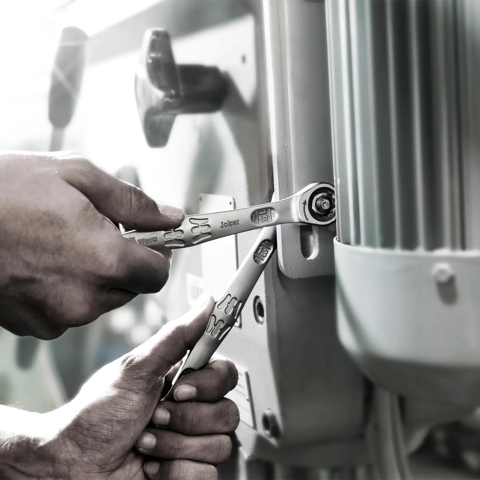 Wera Ratchet Combination Spanner Set 11 Piece 6000 Joker 11 Set 1 in Pouch 8-19mm White Rose Tools