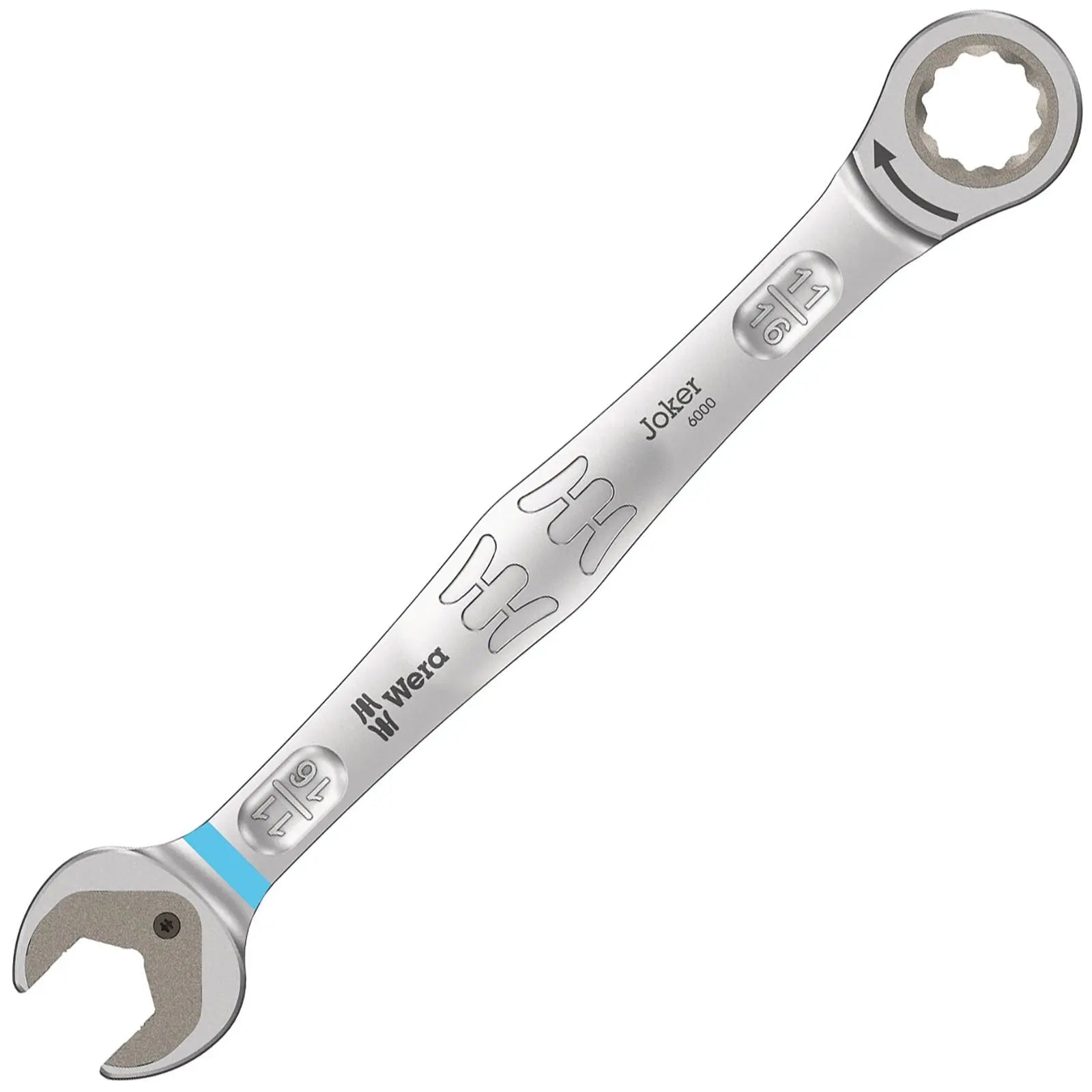 Wera Ratchet Combination Spanner Wrench 6000 Joker Metric Imperial Open End Ring Choose Size White Rose Tools