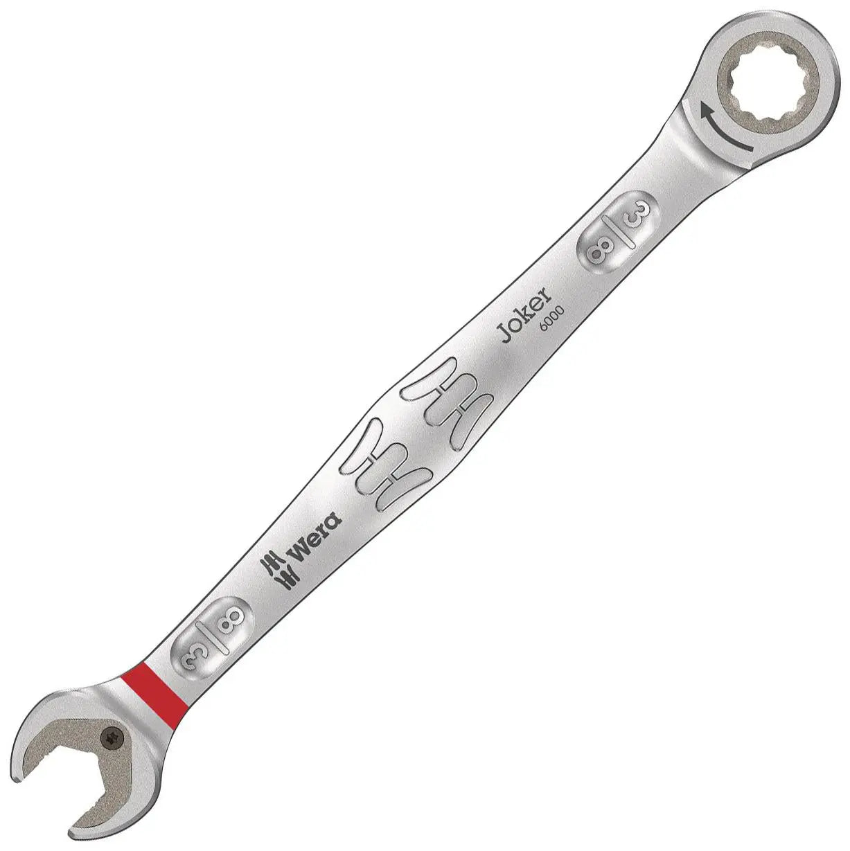 Wera Ratchet Combination Spanner Wrench 6000 Joker Metric Imperial Open End Ring Choose Size White Rose Tools