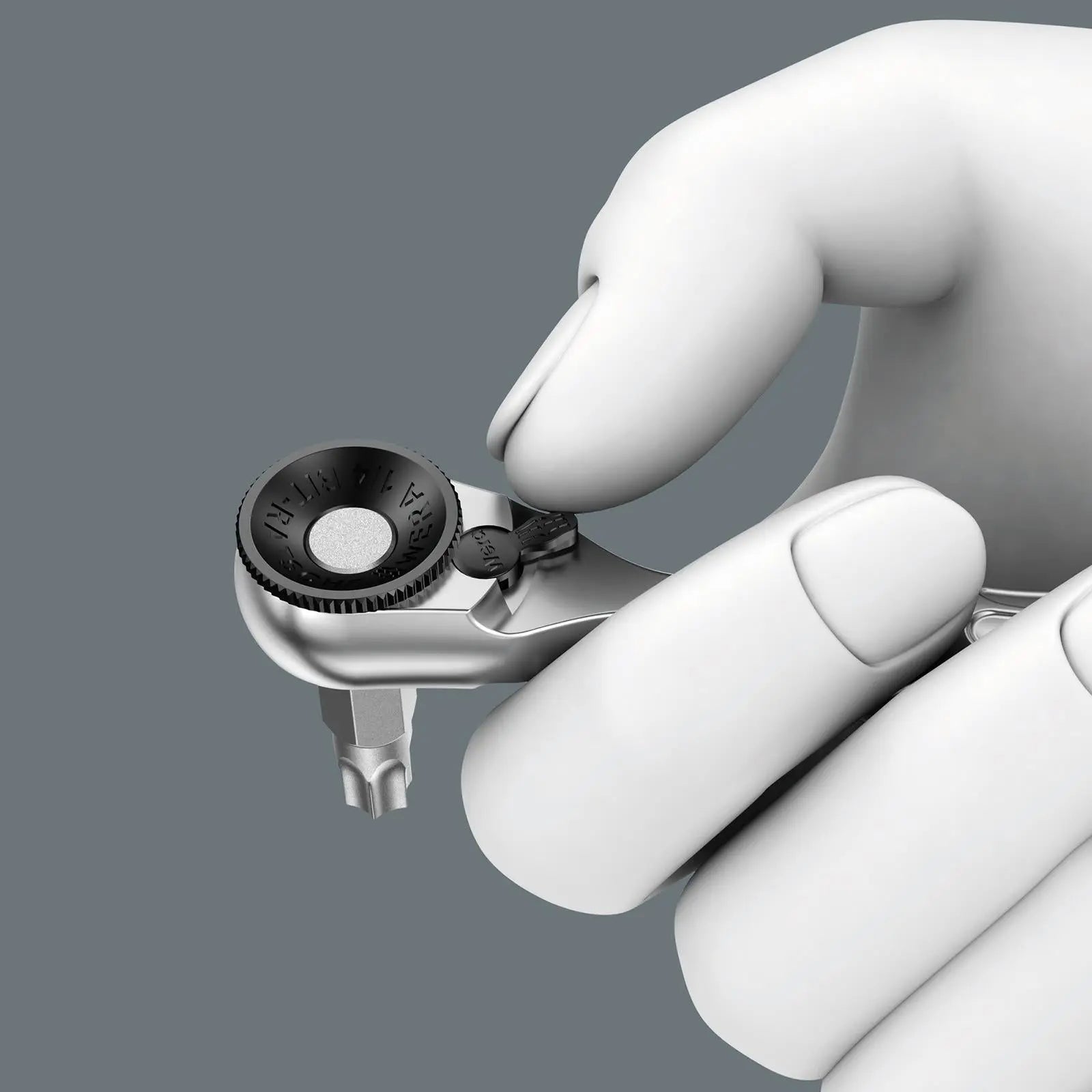 Wera Ratchet Driver 1/4" Hex 10 Piece Bit Check 10 Zyklop Mini 1 White Rose Tools