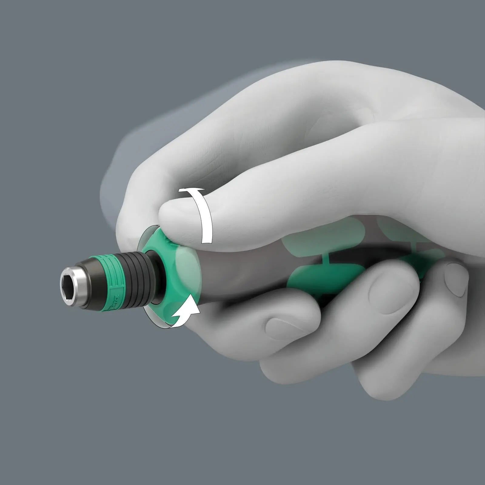 Wera Ratchet Screwdriver 1/4" Hex 838 RA-R M Bitholding Driver Rapidaptor White Rose Tools