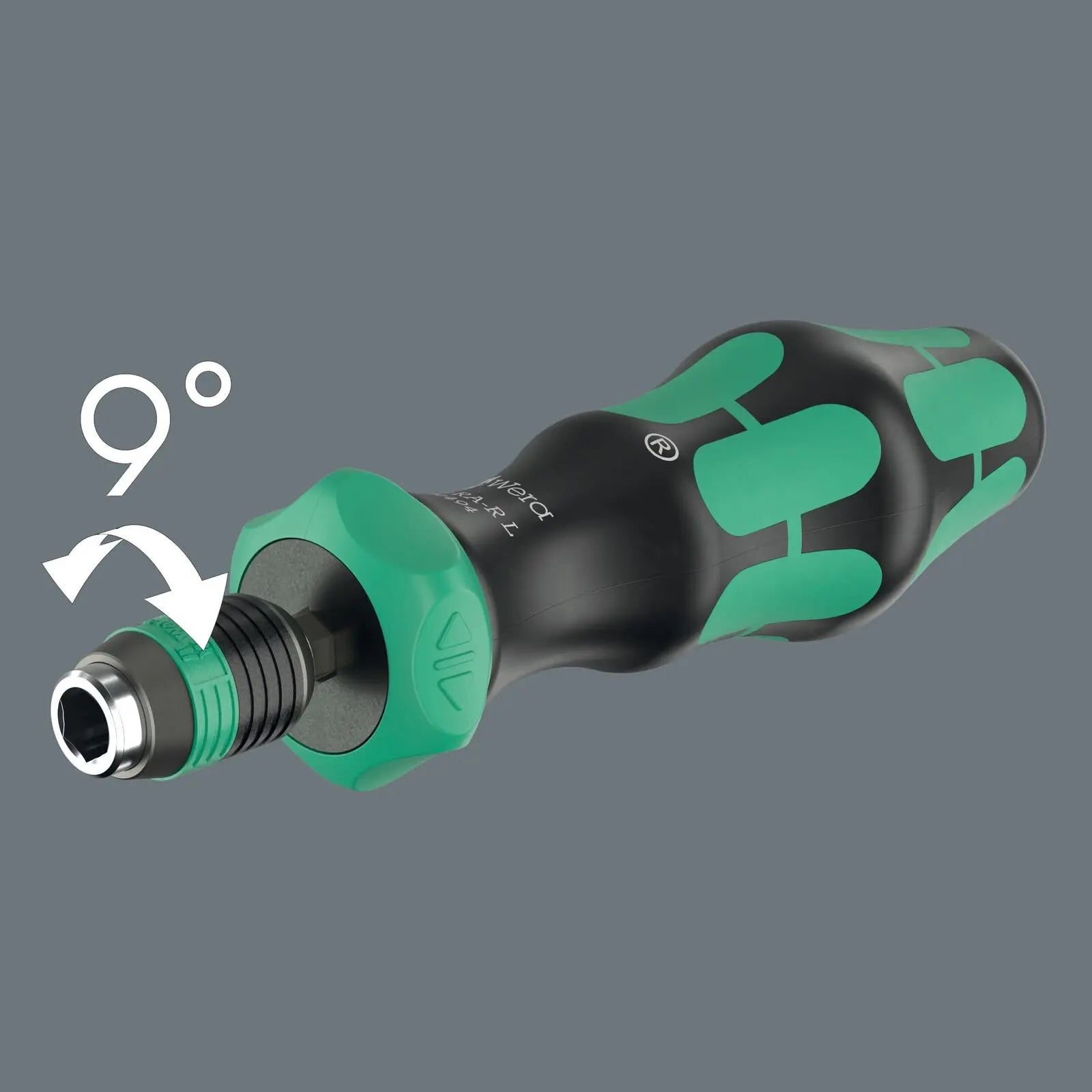 Wera Ratchet Screwdriver 838 RA-R L Bit Holding Screwdriver with Ratchet Functionality 1/4" Hex White Rose Tools
