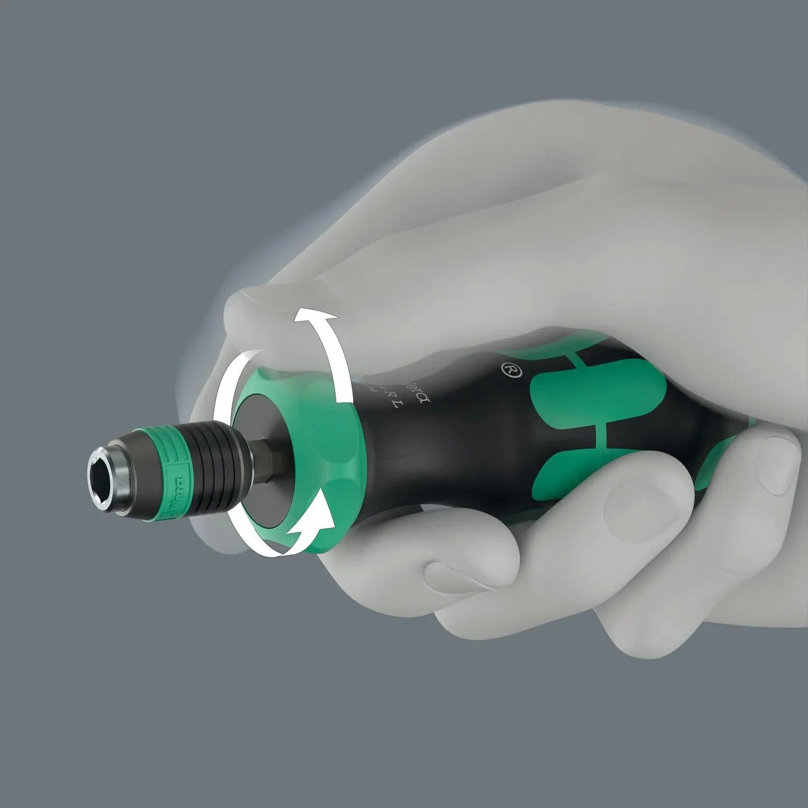 Wera Ratchet Screwdriver 838 RA-R L Bit Holding Screwdriver with Ratchet Functionality 1/4" Hex White Rose Tools