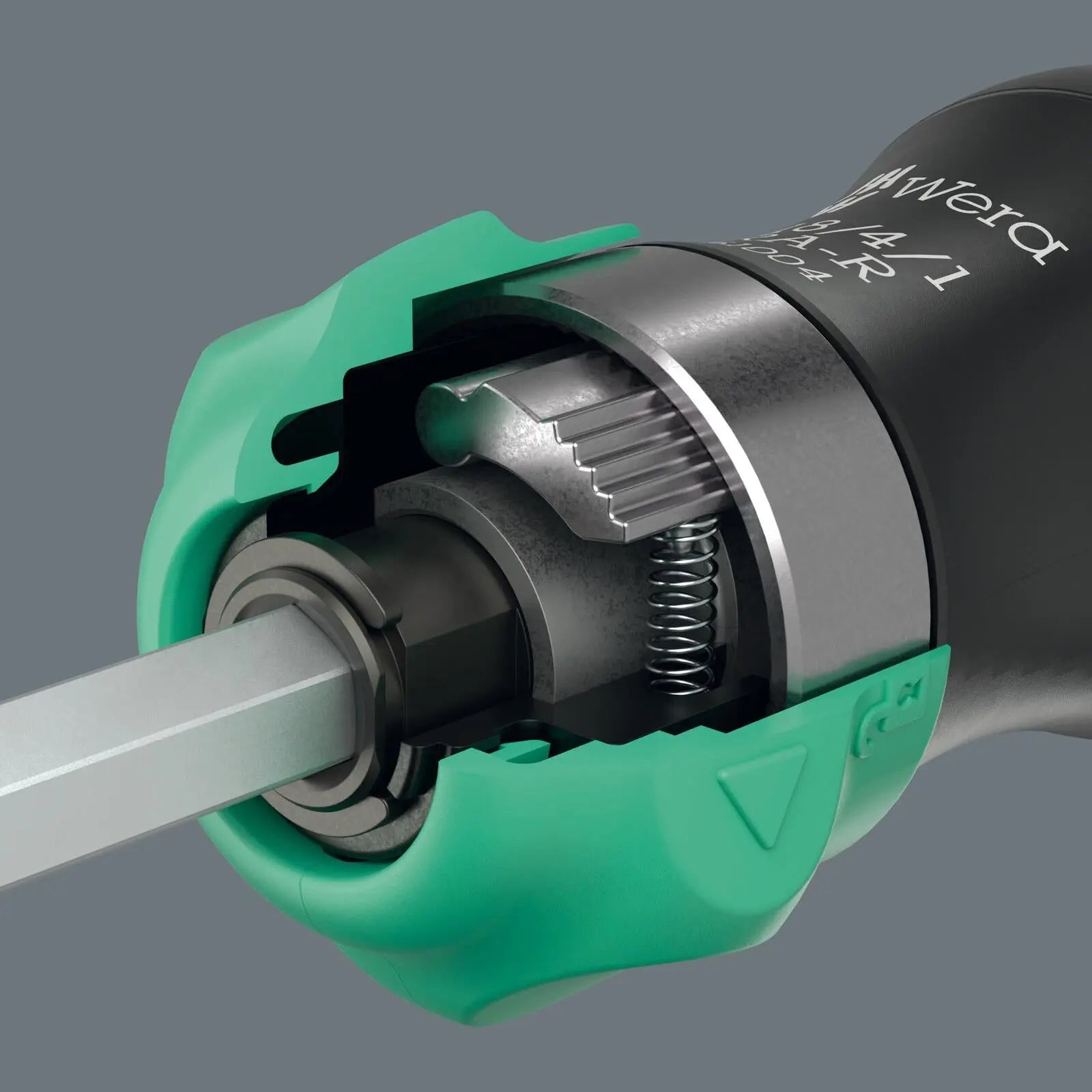 Wera Ratchet Screwdriver Set Kraftform Kompakt 26 RA-R with Pouch 6 Pieces PH SL SQ  White Rose Tools