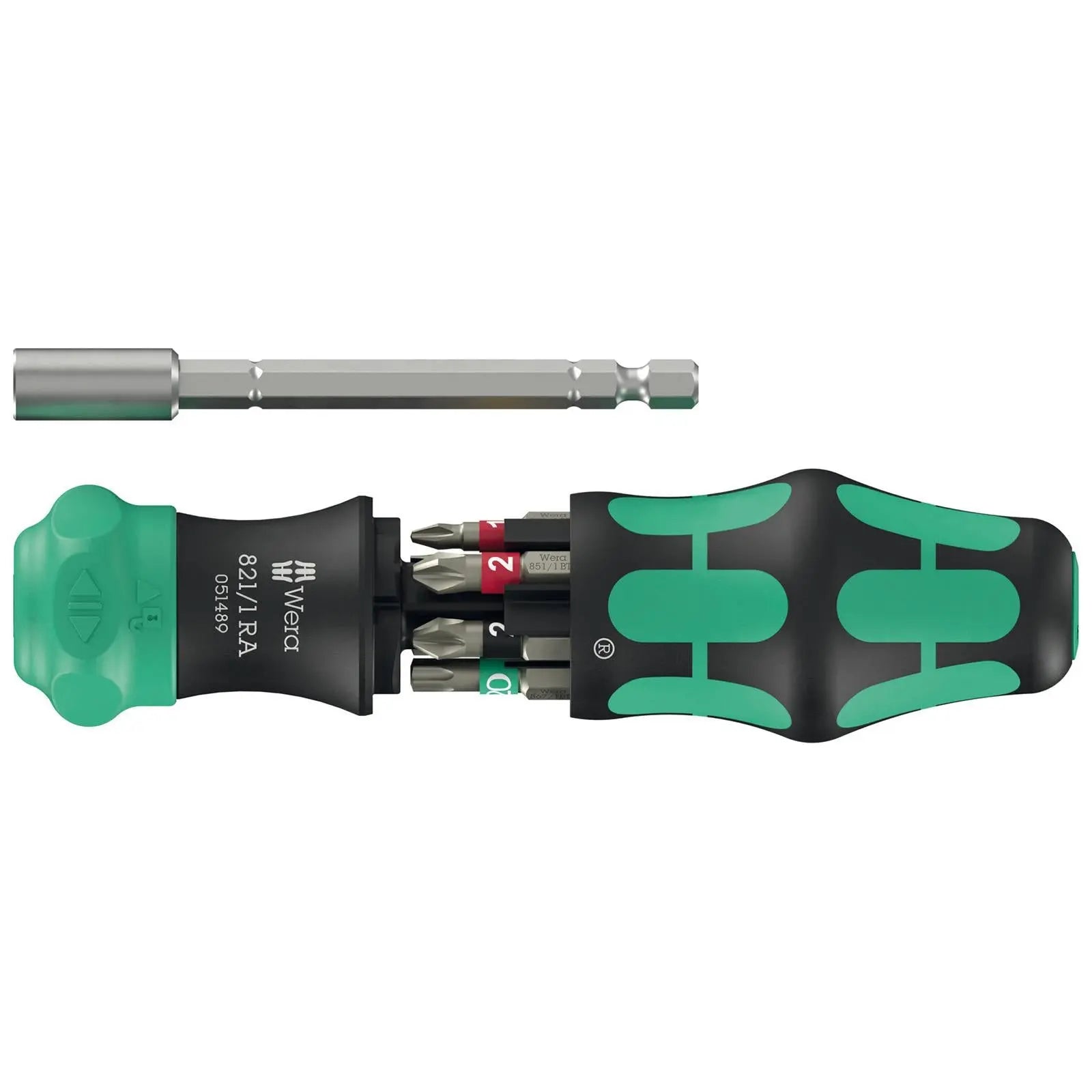 Wera Ratchet Screwdriver Set Kraftform Kompakt 28 RA 1 6 Pieces PH PZ TX SL White Rose Tools