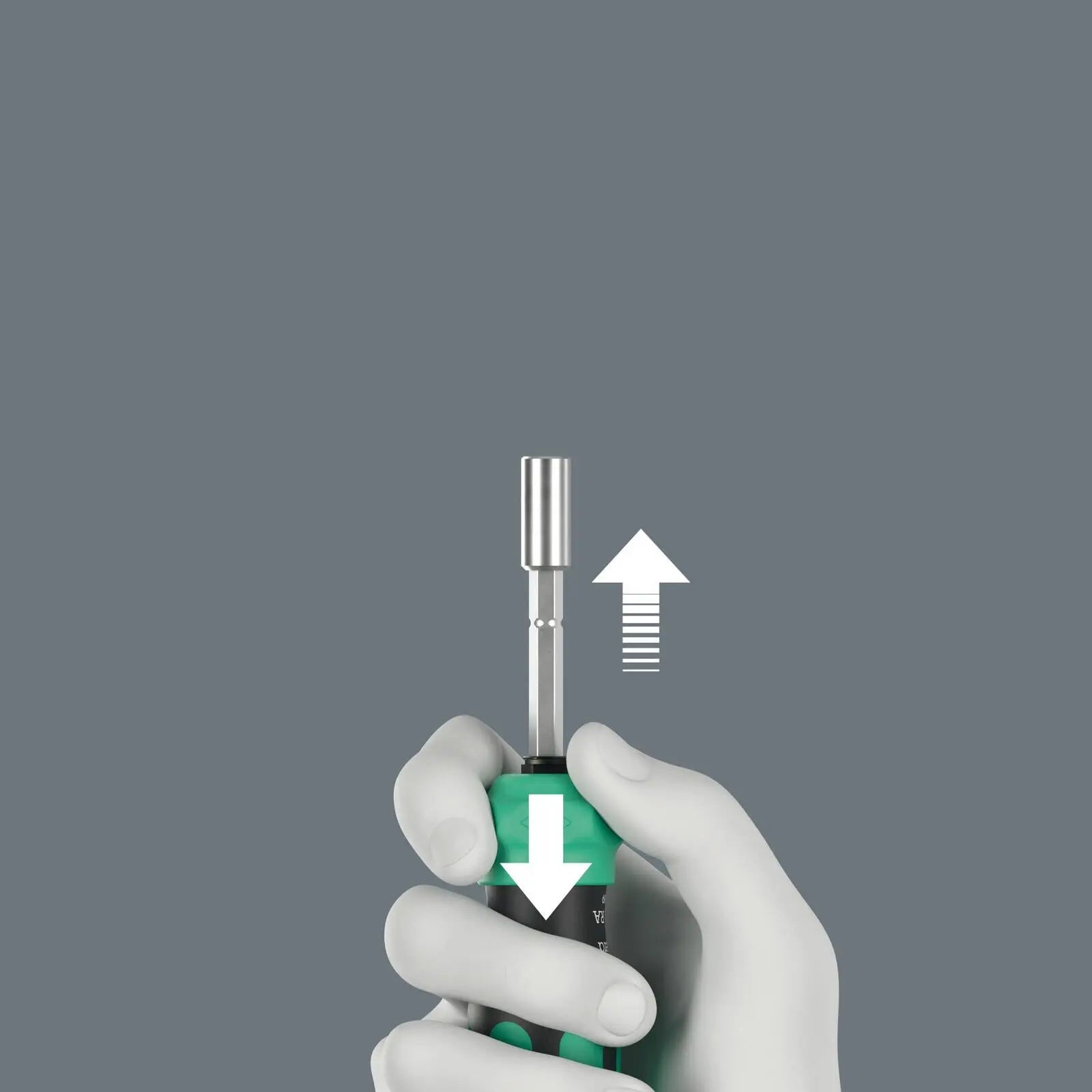 Wera Ratchet Screwdriver Set Kraftform Kompakt 28 RA with Pouch 6 Pieces PH PZ TX SL  White Rose Tools