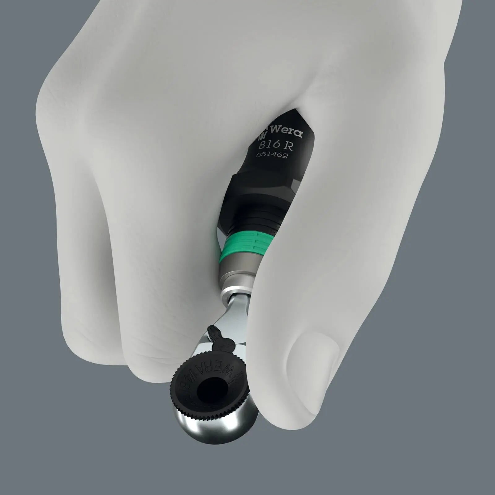 Wera Ratchet Screwdriver for 1/4" Hex Drive Bits 8011 Zyklop Mini 4 Bit Ratchet White Rose Tools