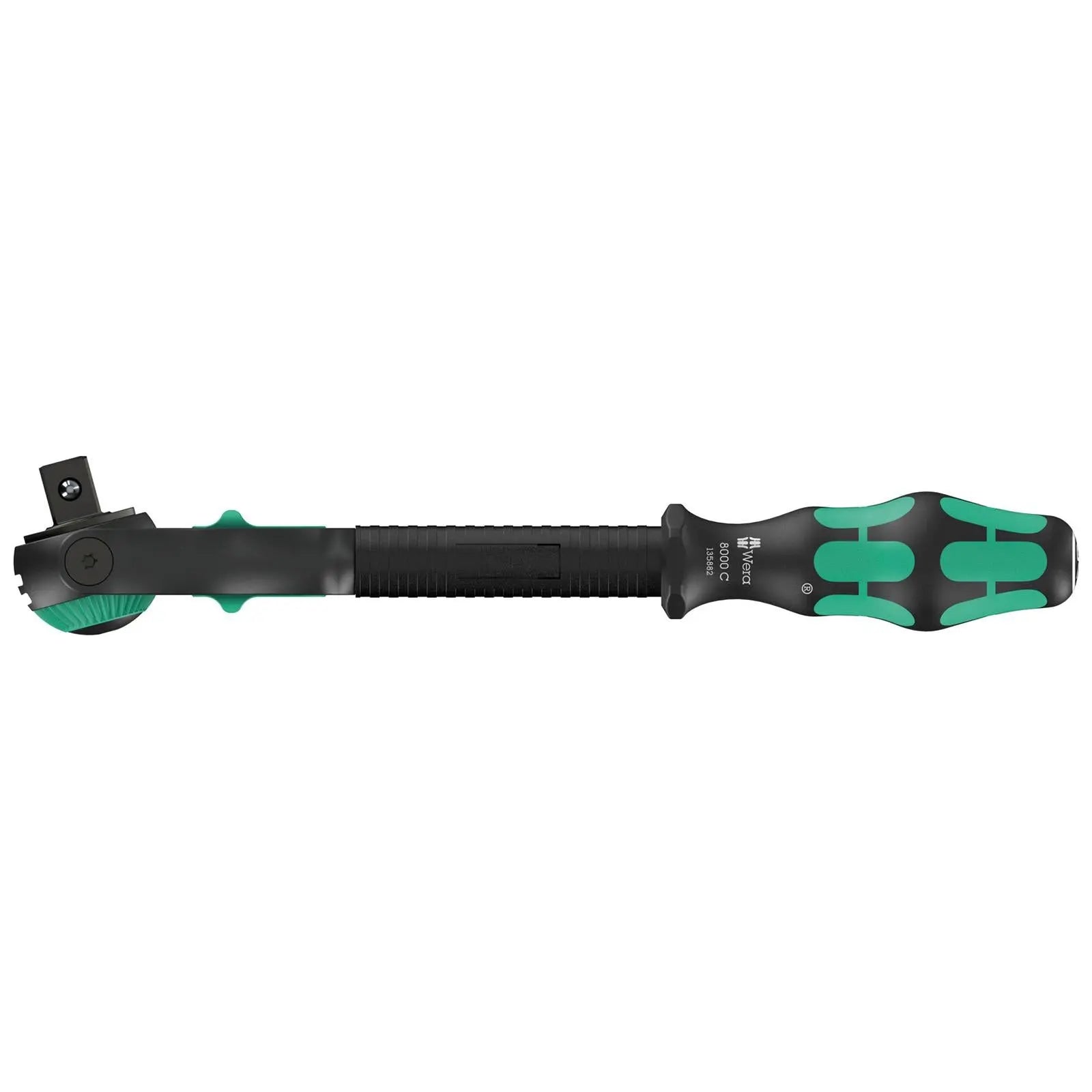 Wera Ratchet Wrench 8000 C Black Edition Zyklop Speed Ratchet with 1/2" Drive White Rose Tools