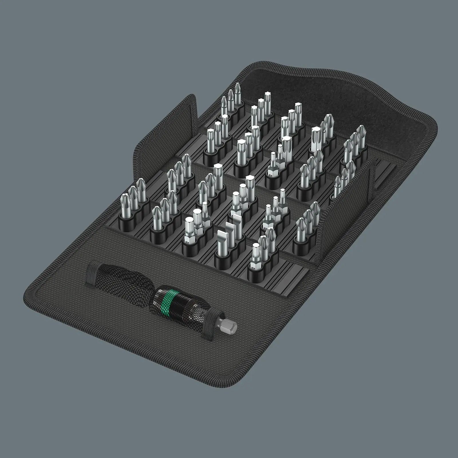 Wera Screwdriver Bit Set 43 Piece Bit Safe 43 Universal 1 with Bit Holder White Rose Tools