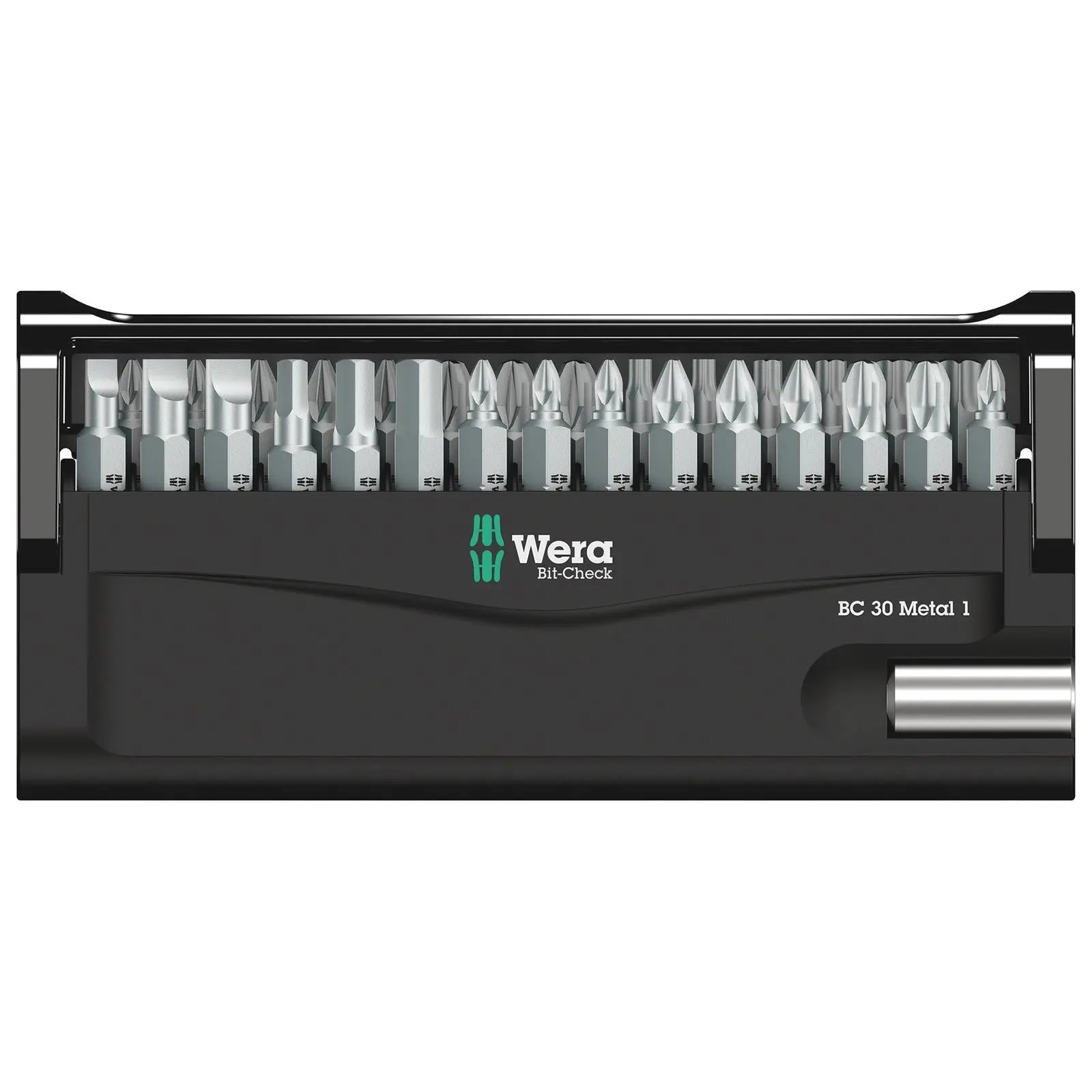 Wera Screwdriver Bit Set with Bit Holder Bit Check 30 Metal 1 SB 30 Pieces PH PZ TX SL Hex White Rose Tools