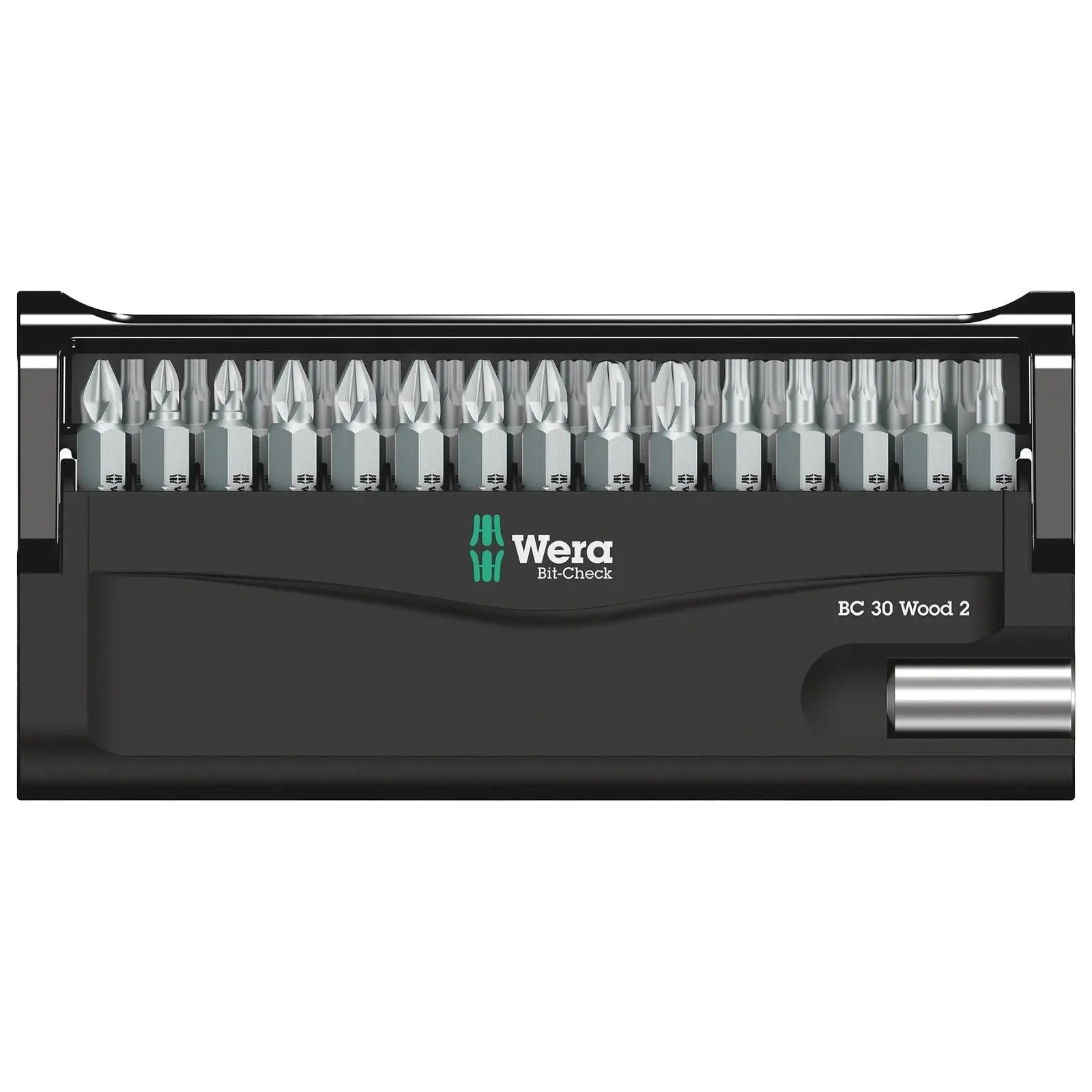 Wera Screwdriver Bit Set with Bit Holder Bit Check 30 Wood 2 SB 30 Pieces PH PZ TX White Rose Tools
