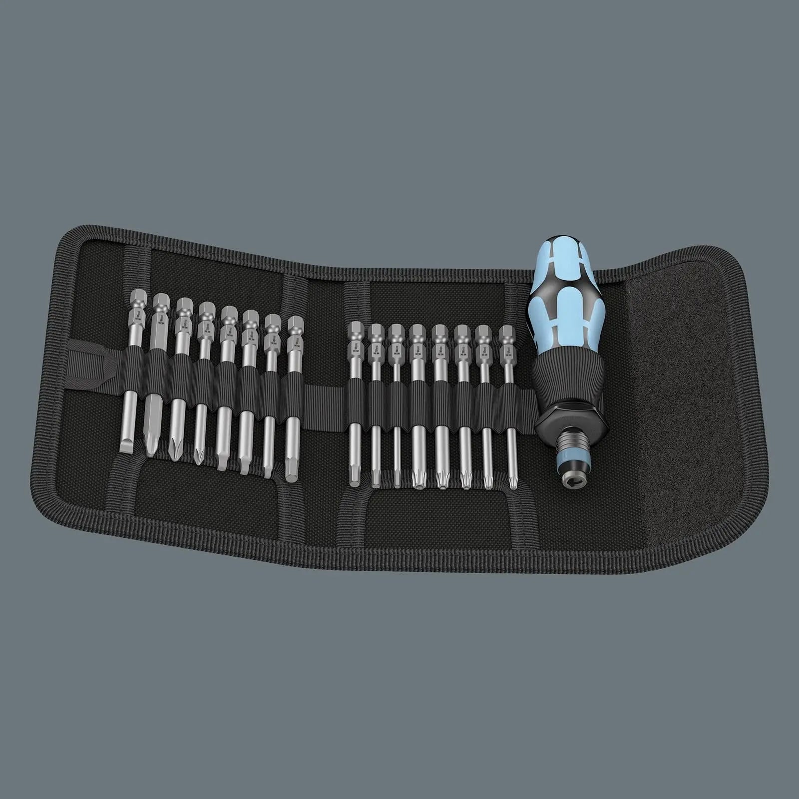 Wera Screwdriver Set Interchangable Stainless Steel Blades 17 Piece Kraftform Kompakt 60 White Rose Tools