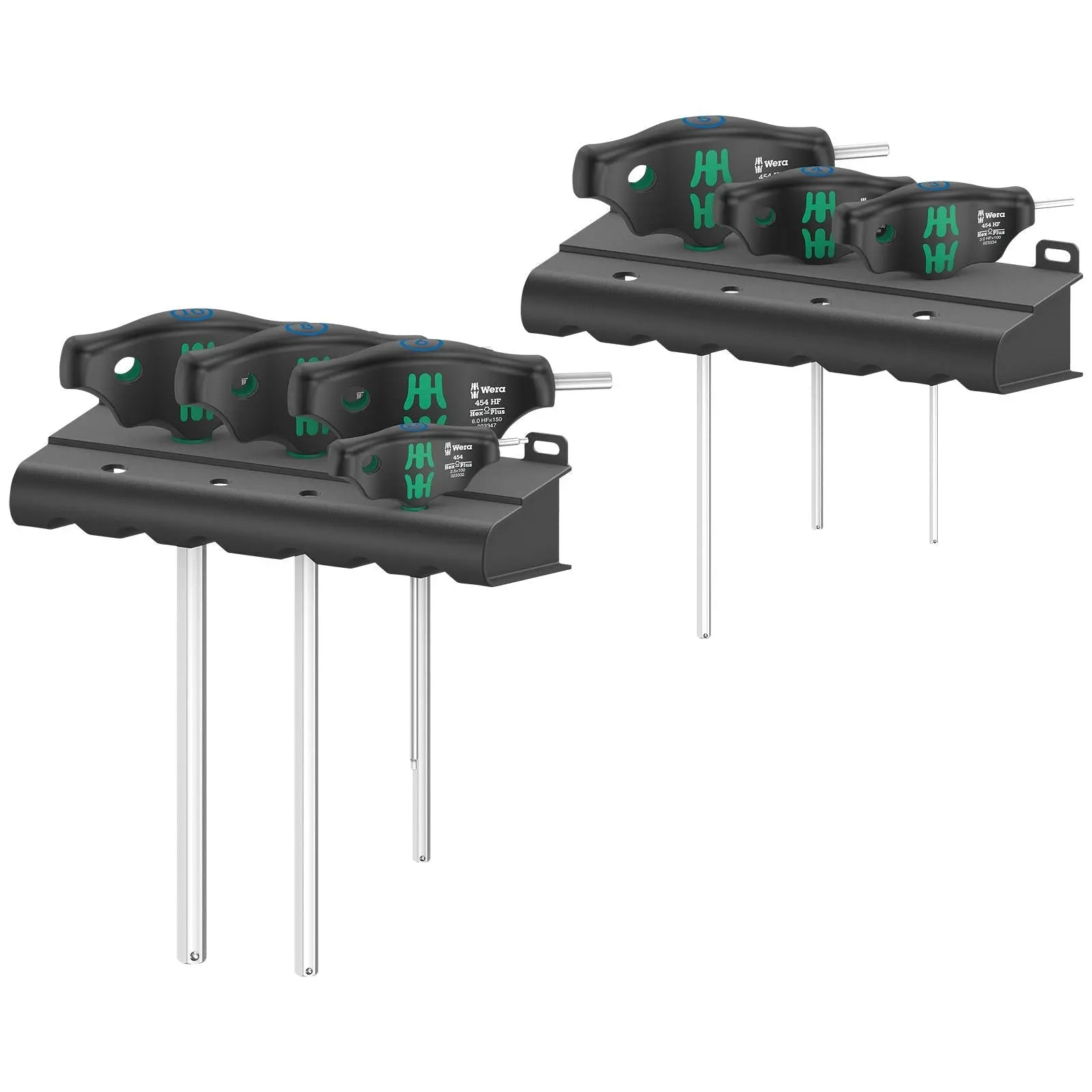 Wera Screwdriver Set T-Handle Metric Hex Plus with Holding Function 7 Piece 454/7 HF Set 1