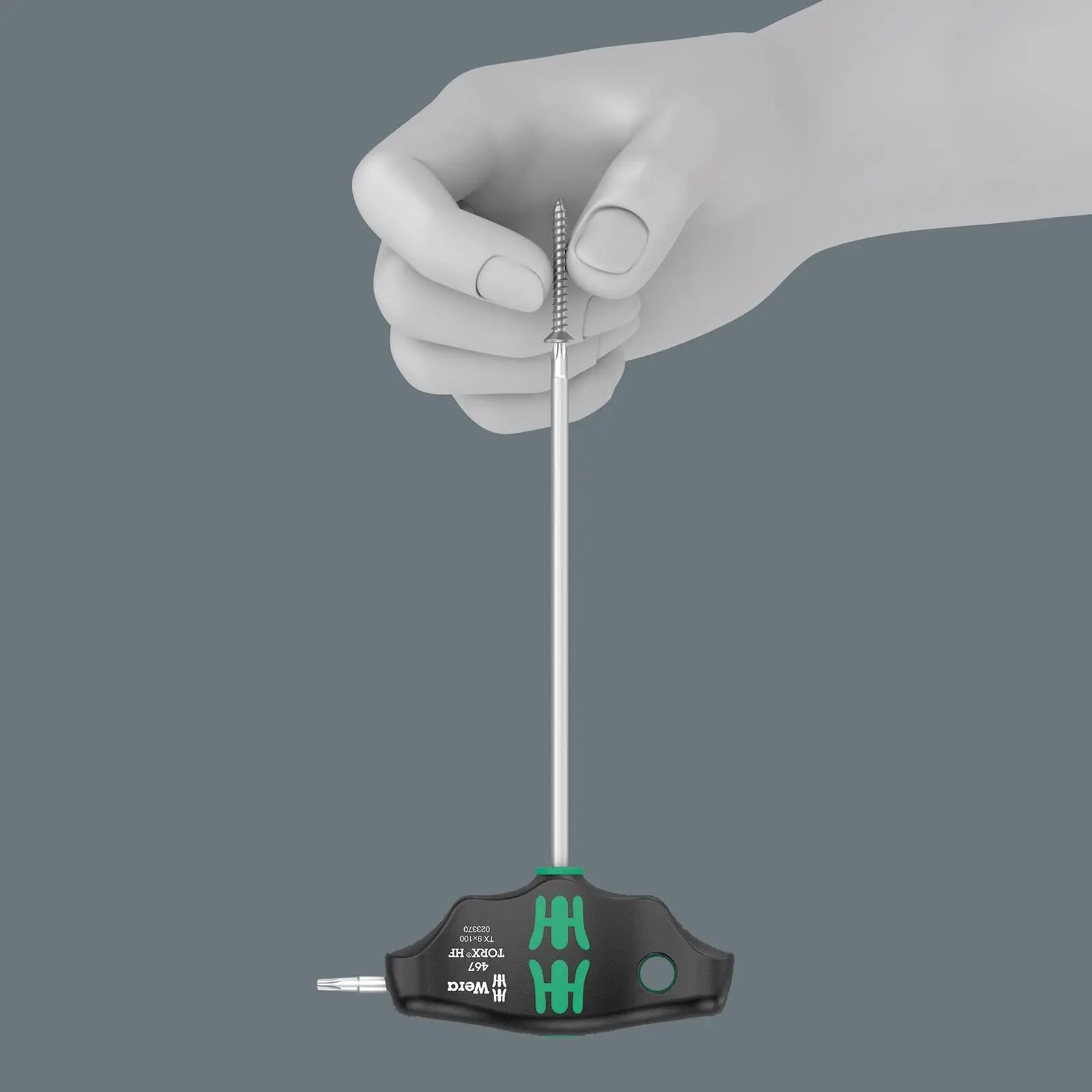 Wera Screwdriver Set T-Handle Metric Hex Plus with Holding Function 7 Piece 454/7 HF Set 1