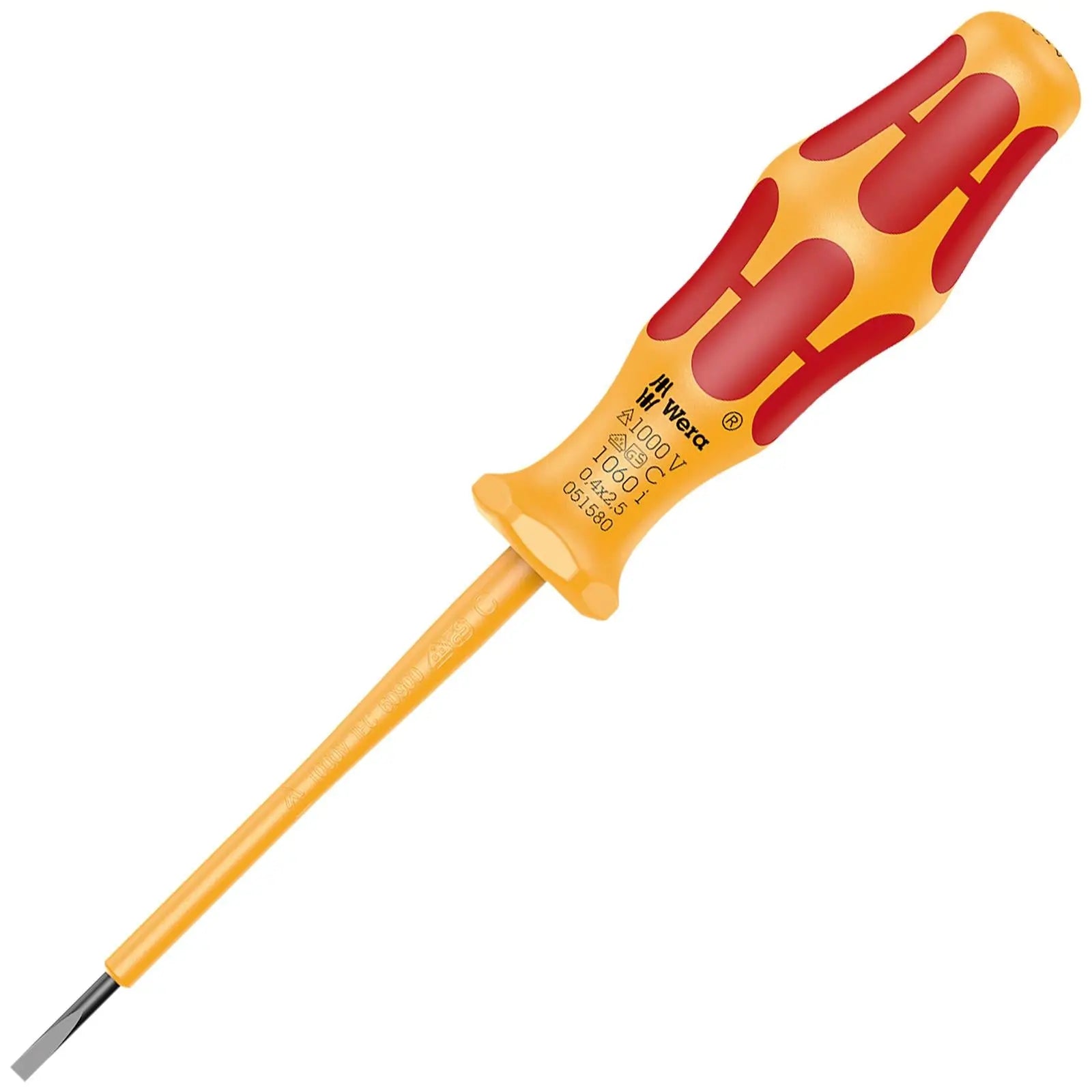 Wera Screwdriver VDE Insulated 1000V Kraftform 1000 Series Slotted Phillips Pozi