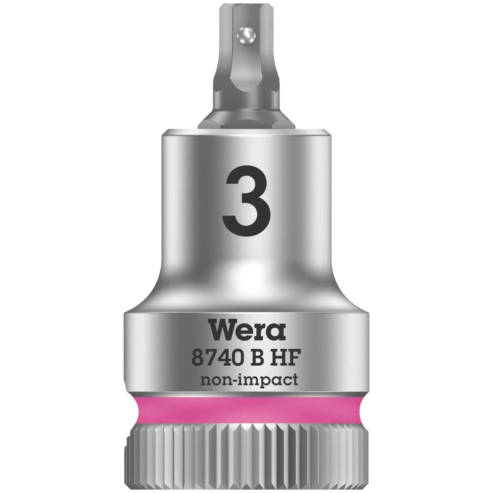 Wera Socket Bit Hex HF 3/8" Drive Zyklop Socket Bits with Holding Function 8740 B 3-10 mm  White Rose Tools