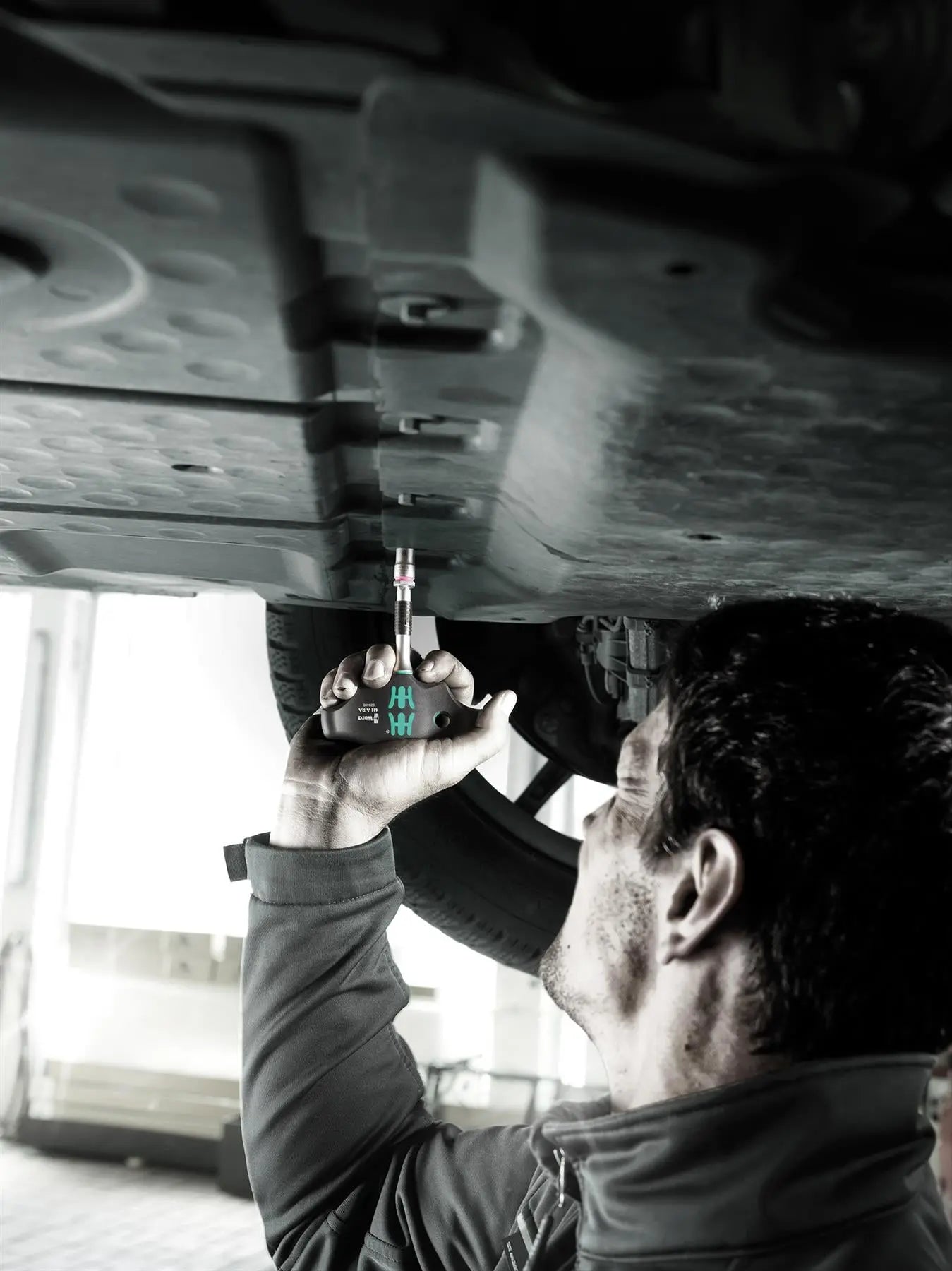 Wera T-Handle Adaptor Screwdriver 1/4" Drive with Ratchet Function 400 RA Imperial Set 2 9 Pieces White Rose Tools