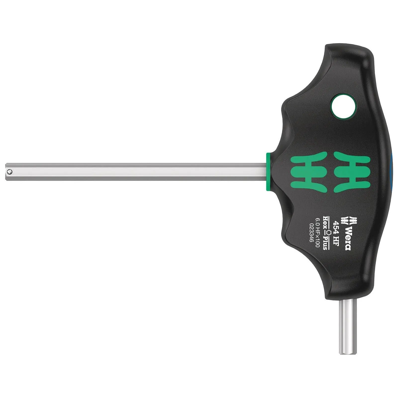 Wera T-Handle Hex Screwdriver Hex-Plus with Holding Function 454 HF White Rose Tools